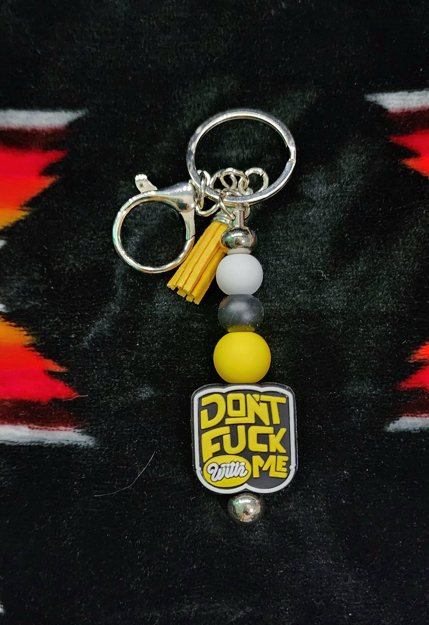 Beaded Keychain: Don't F*ck With Me