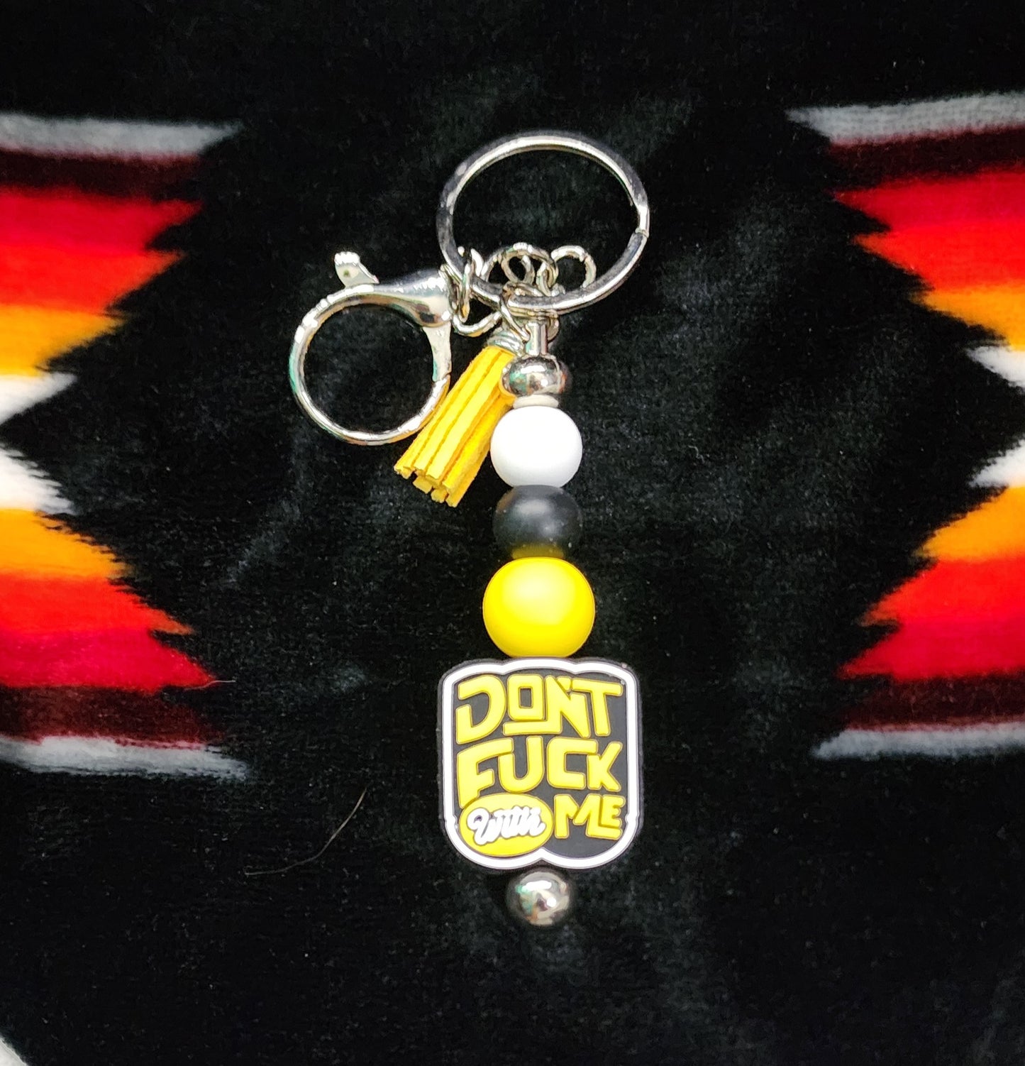 Beaded Keychain: Don't F*ck With Me
