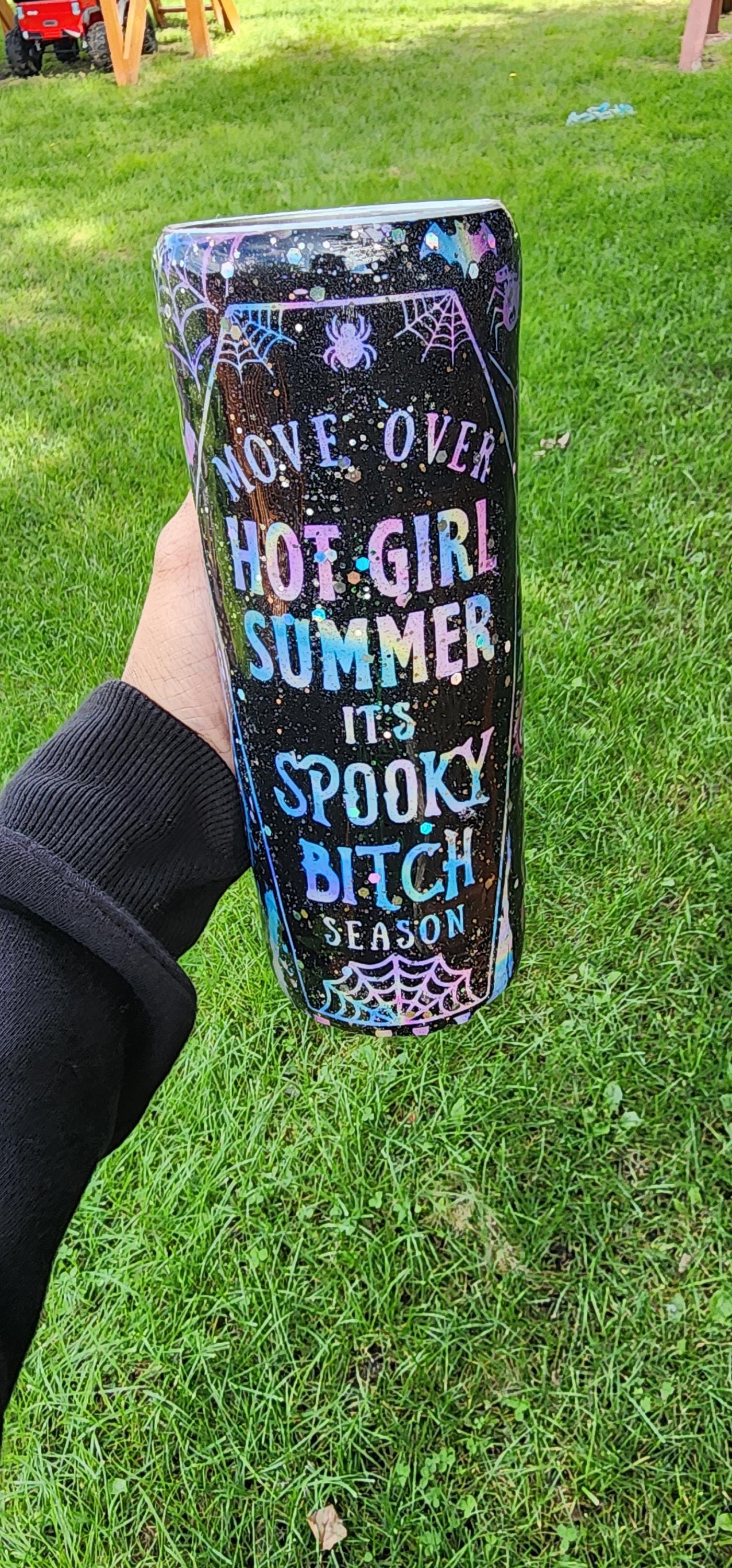 Move Over Hot Girl Summer It's Spooky Bitch Season: Spooky Halloween Epoxy Cup