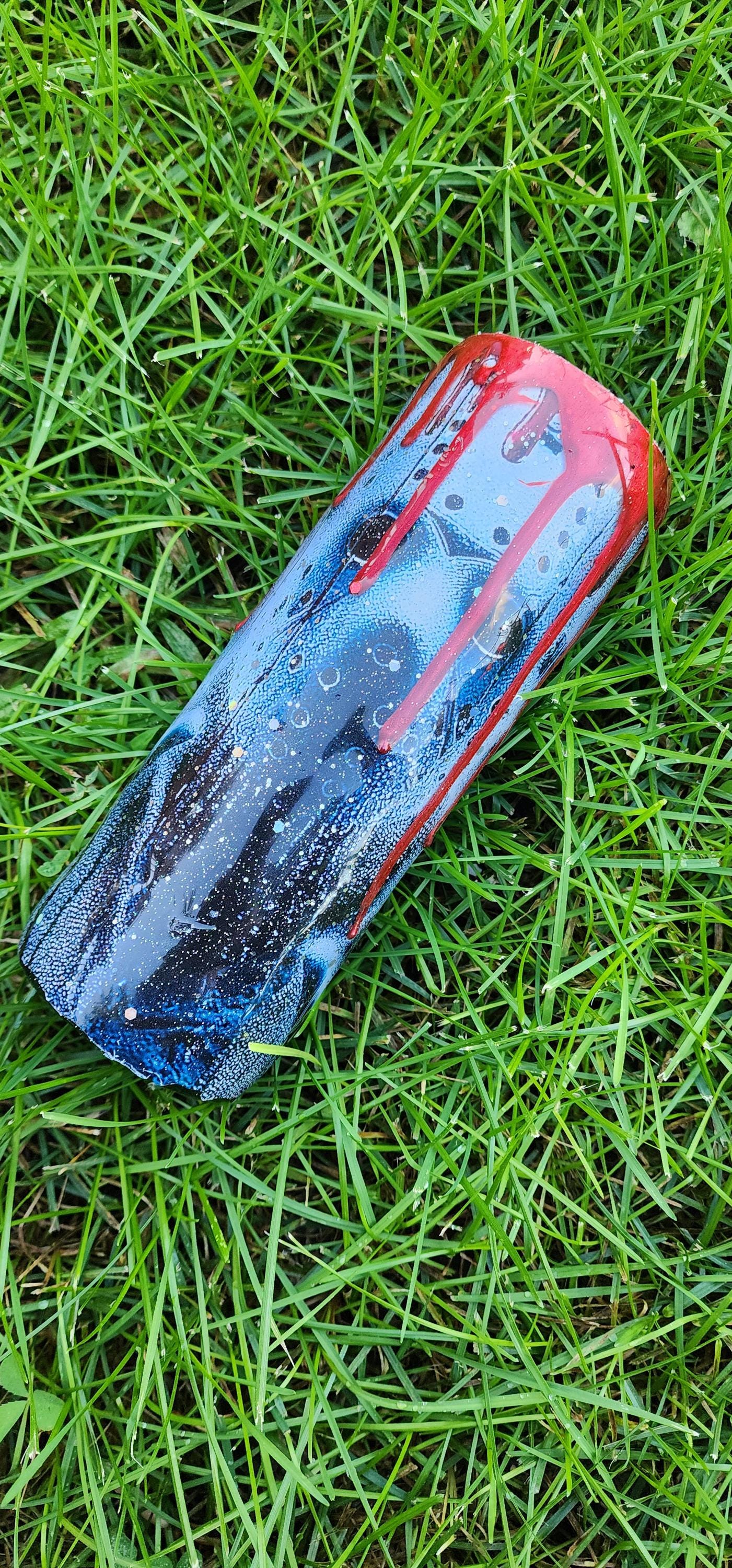 Bloody Jason Epoxy Drip Tumbler – Horror Movie Slasher Cup | Friday the 13th Inspired Drinkware