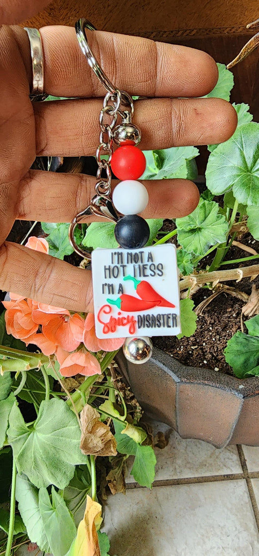 Handmade Spicy Disaster Keychain