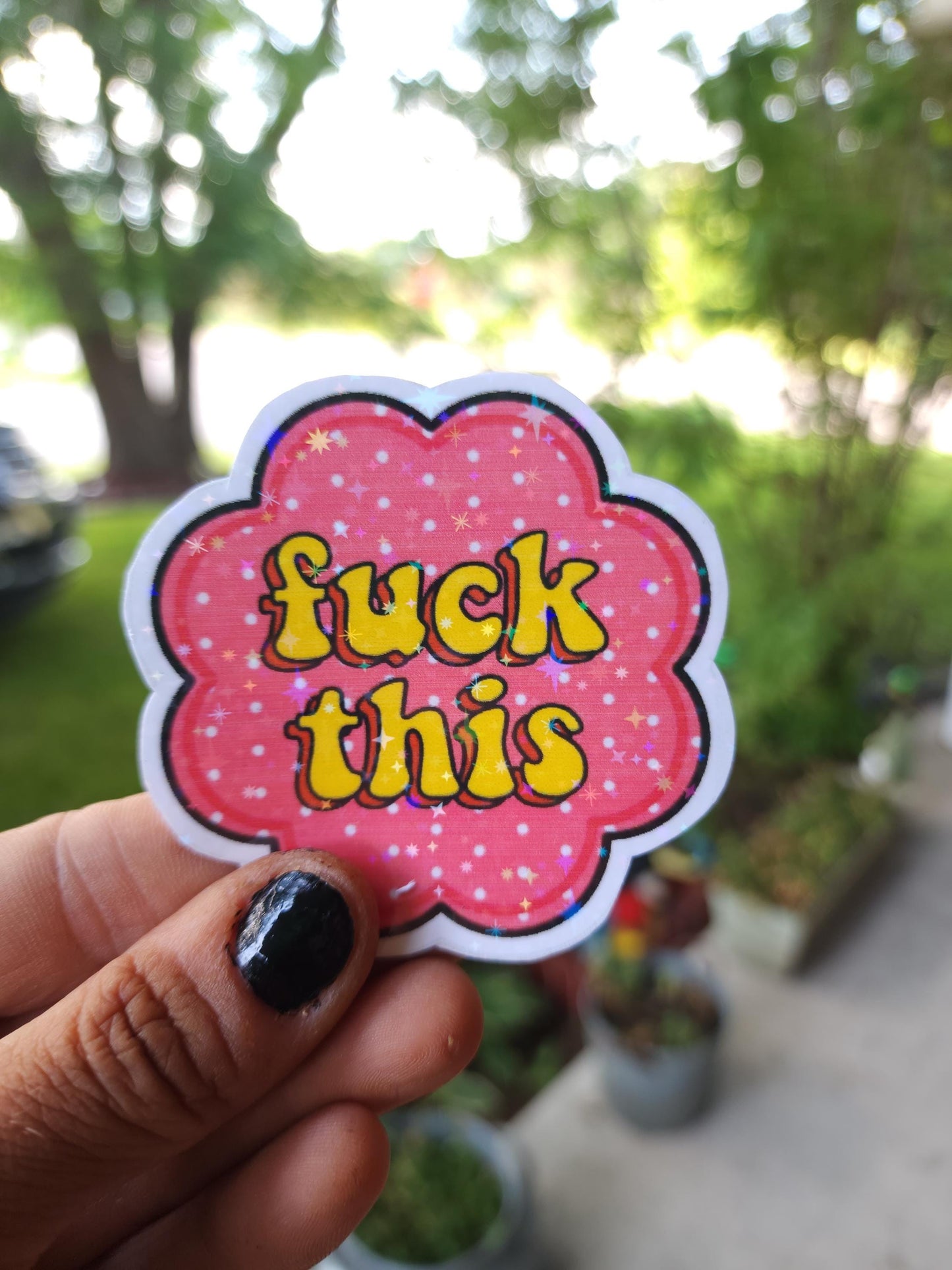 Fuck This – Bold AF Sticker for Mentally Done People | Unhinged Humor Vinyl Sticker for Laptops, Water Bottles, Journals & More