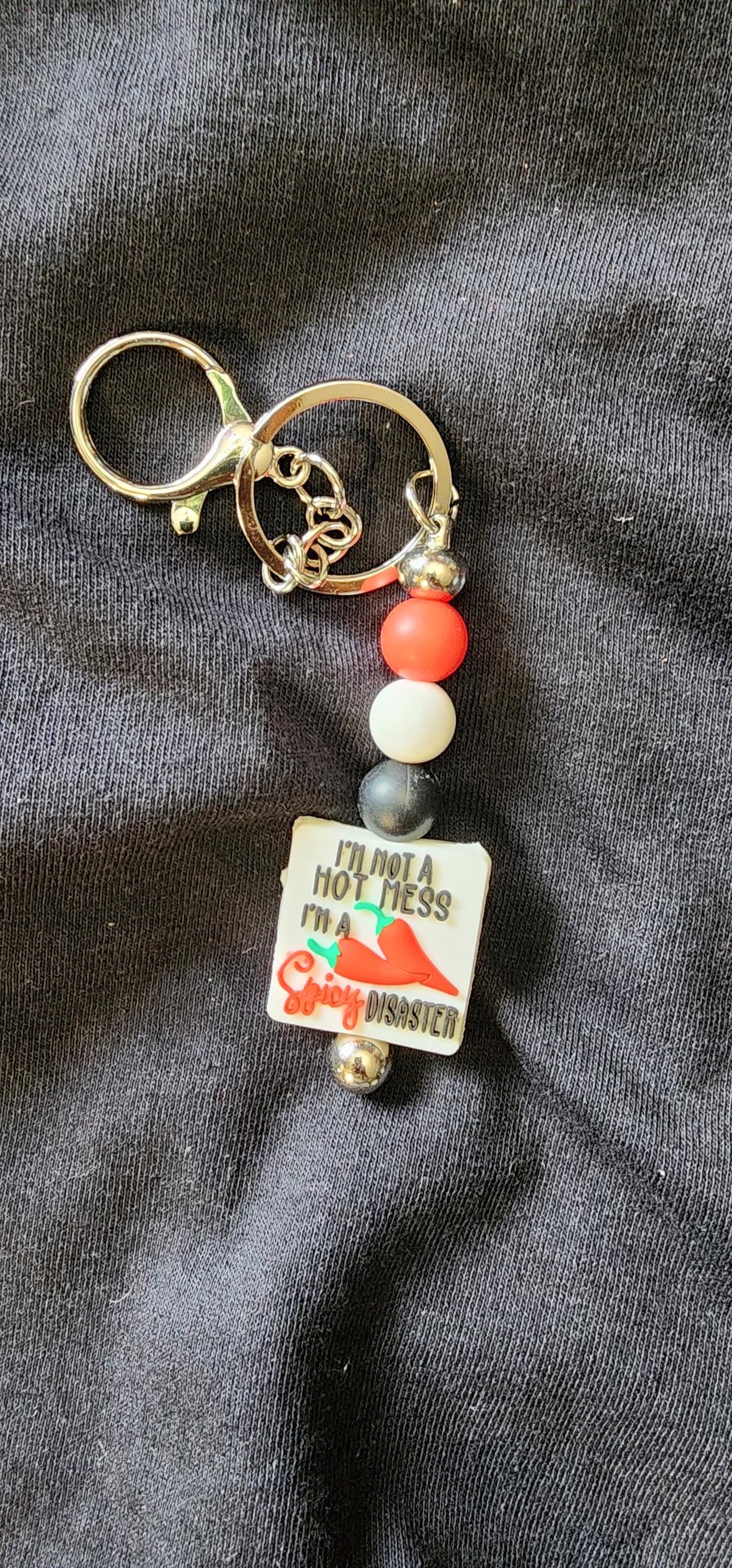 Handmade Spicy Disaster Keychain