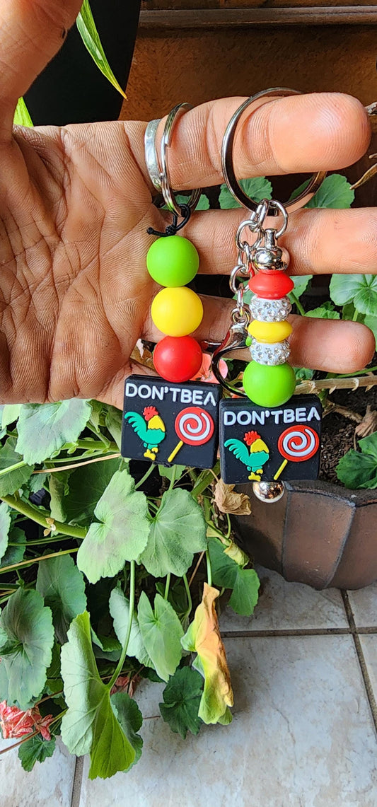 Handmade Novelty Keychain: Don't Be A C*ck Sucker
