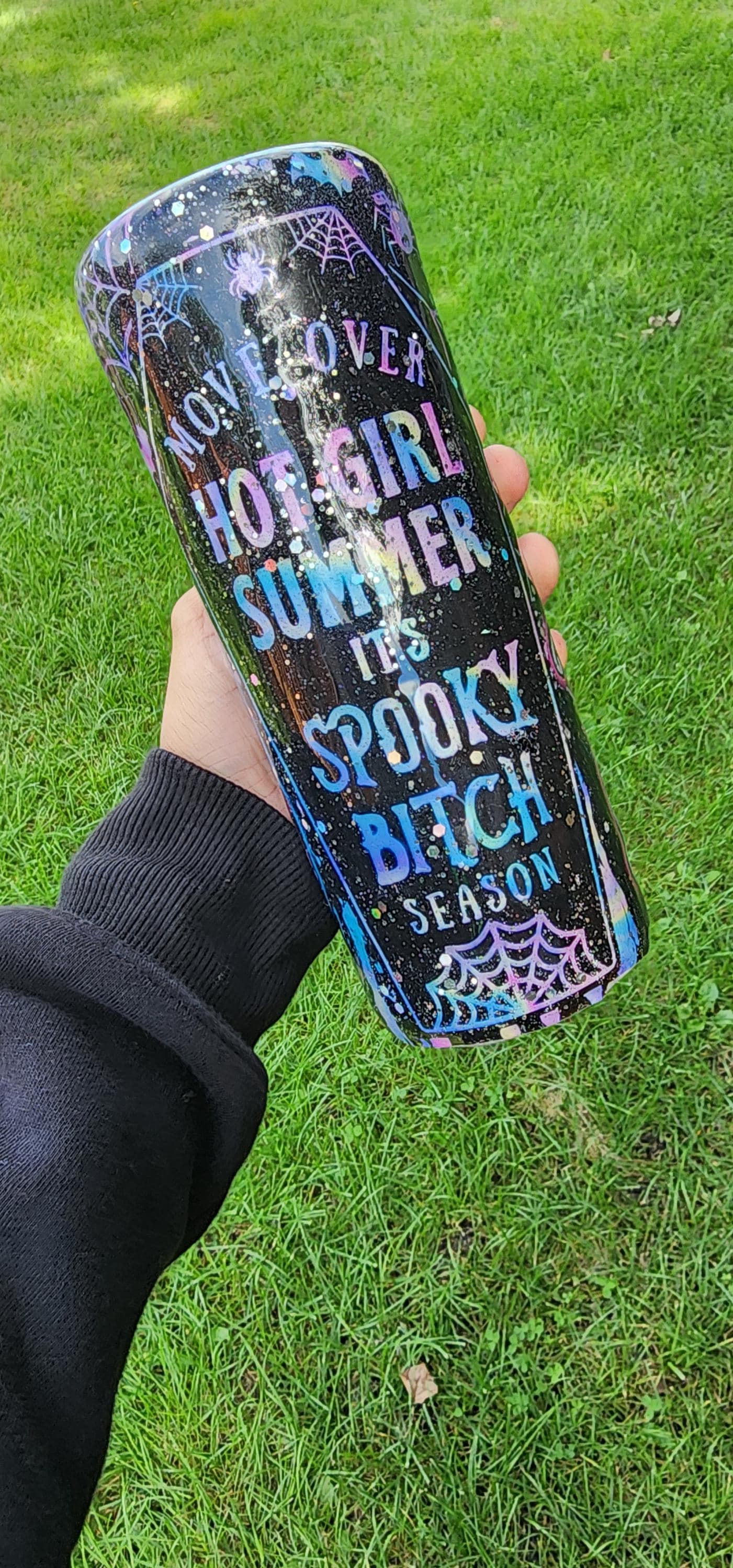 Move Over Hot Girl Summer It's Spooky Bitch Season: Spooky Halloween Epoxy Cup