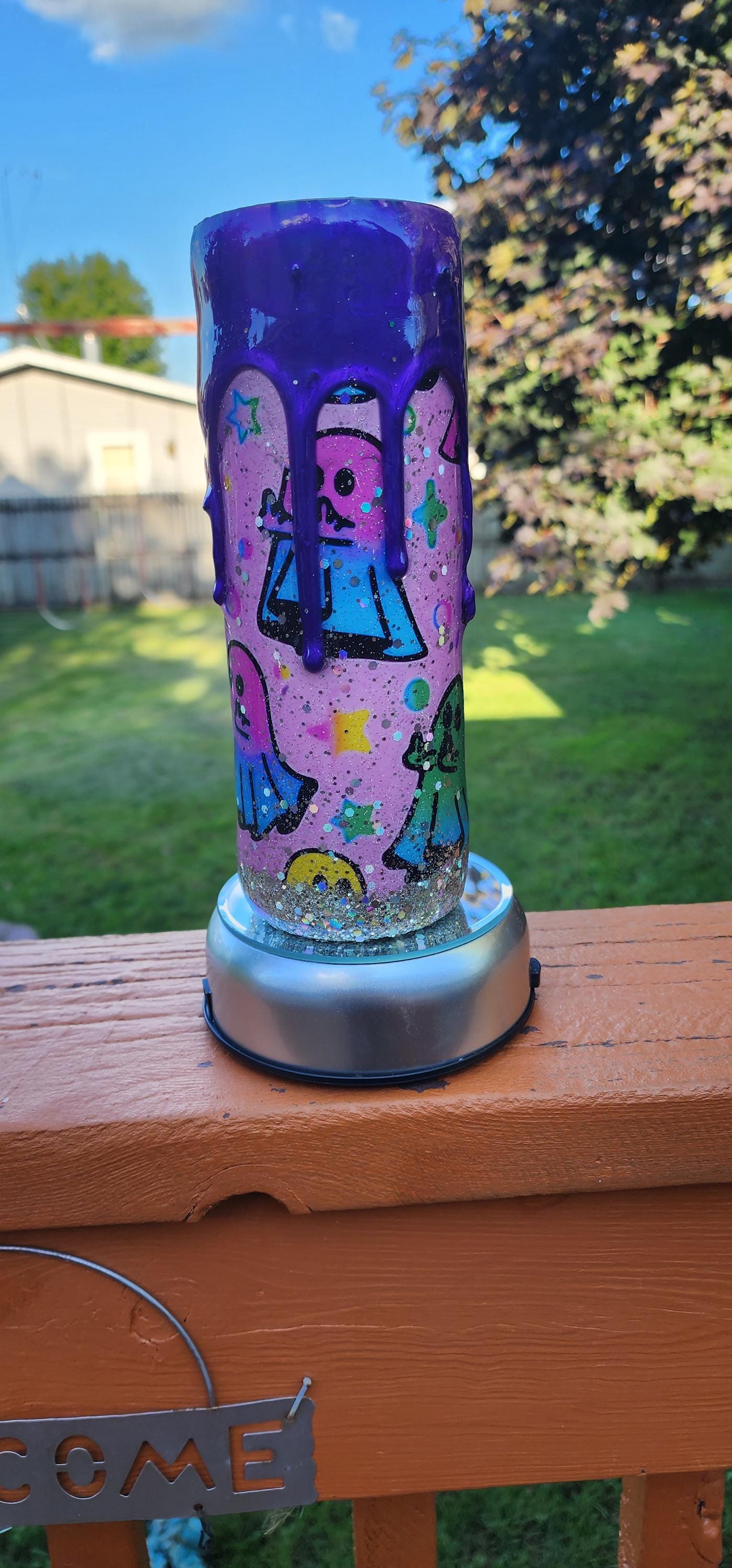 Zero Boos Given Tumbler: Sassy Rainbow Ghost Middle Finger - Spooky Drinkware
