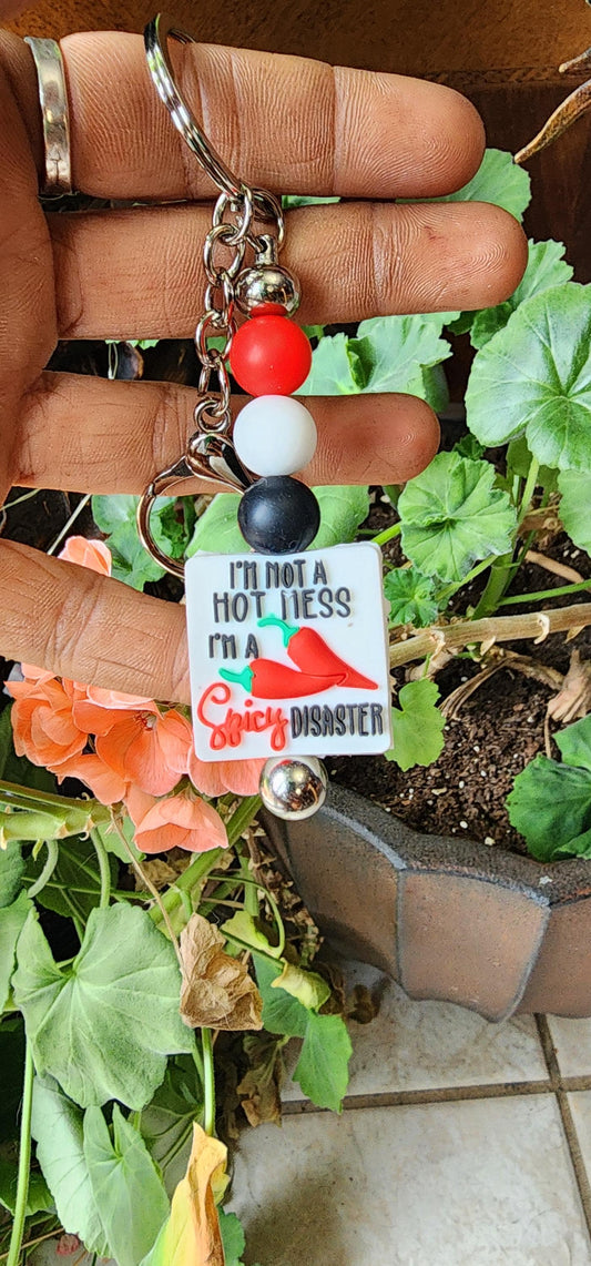 Handmade Spicy Disaster Keychain