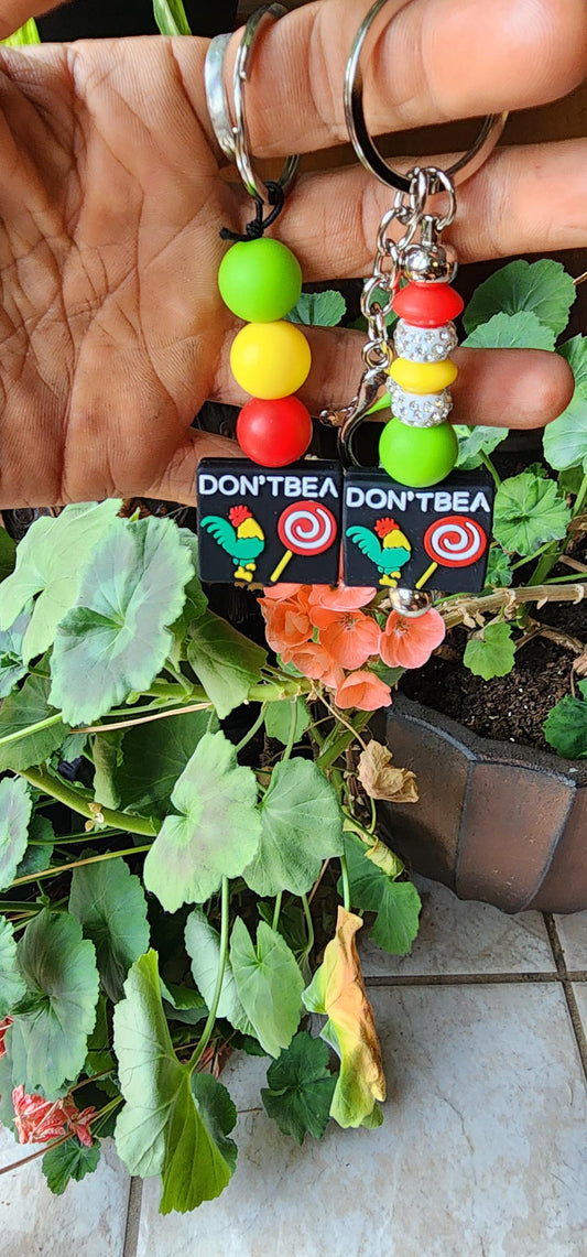 Handmade Novelty Keychain: Don't Be A C*ck Sucker
