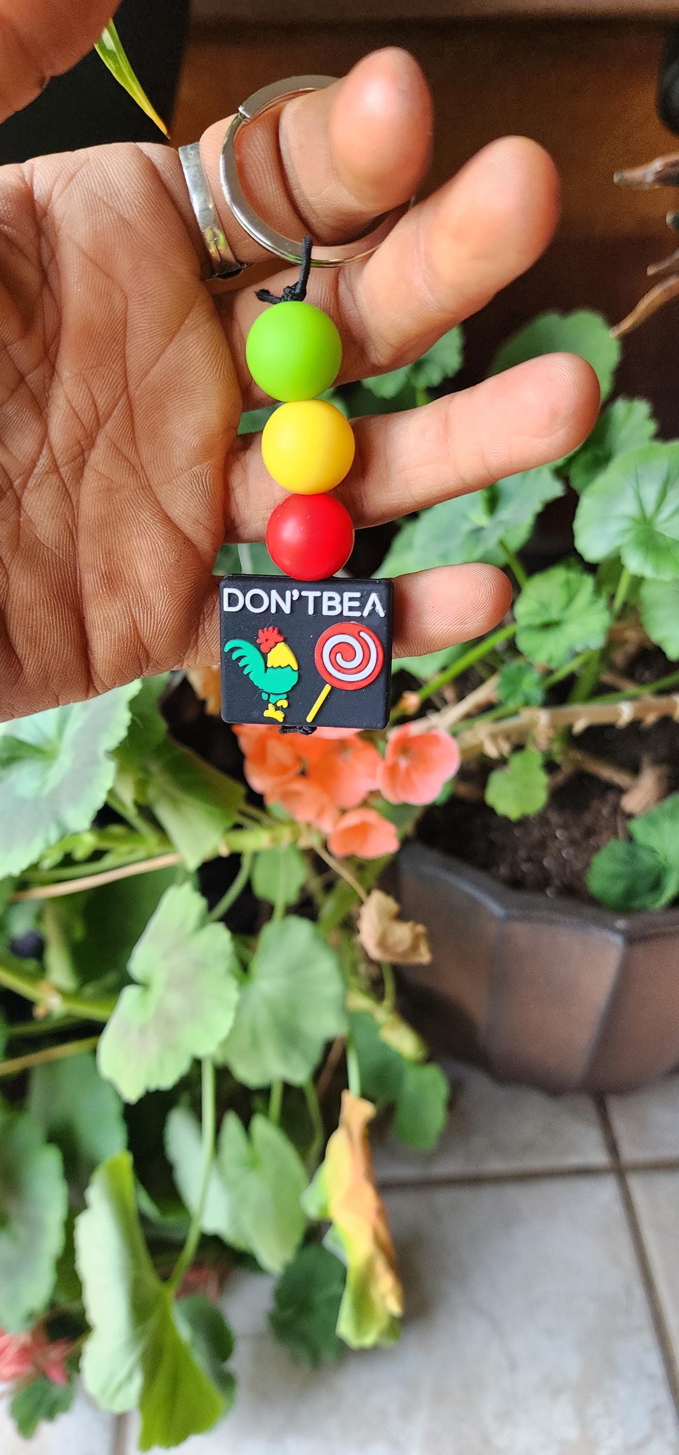 Handmade Novelty Keychain: Don't Be A C*ck Sucker