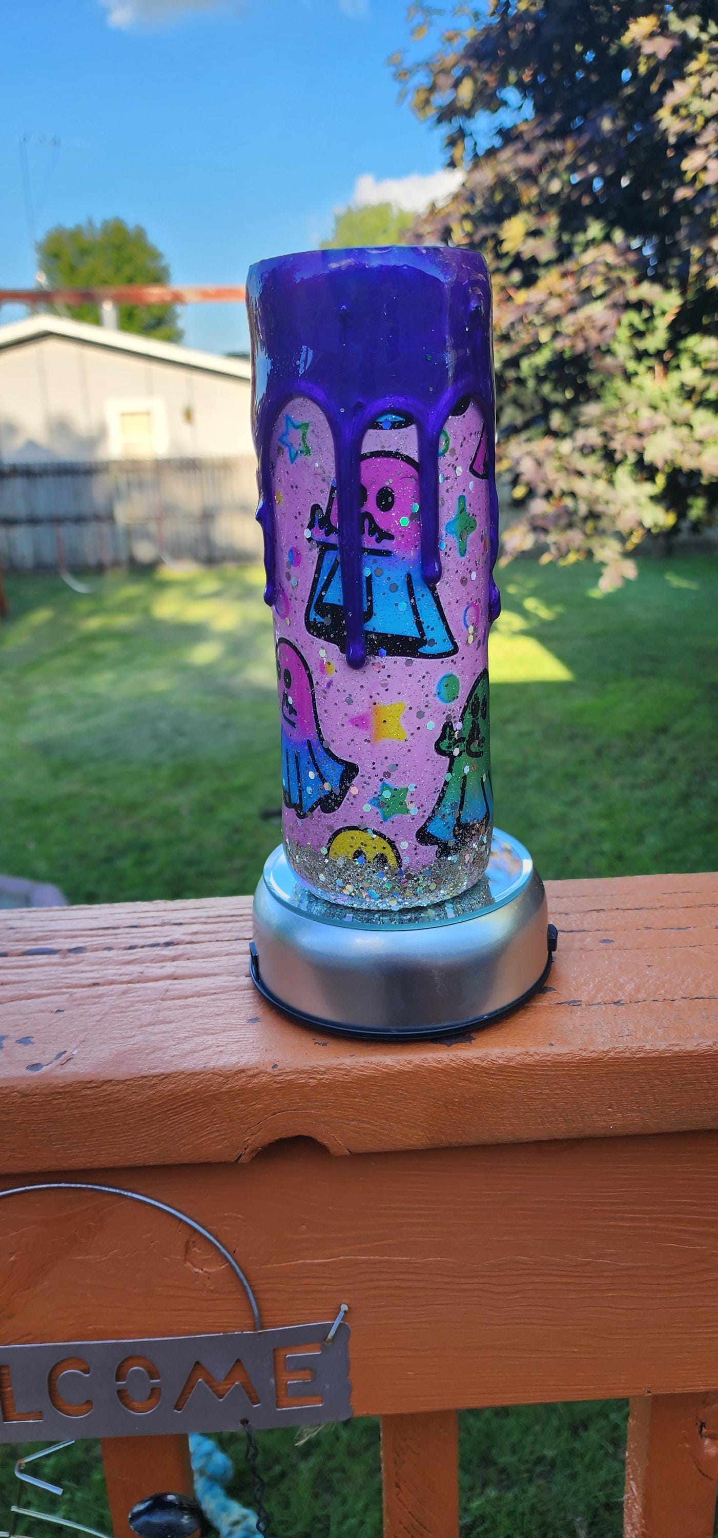 Zero Boos Given Tumbler: Sassy Rainbow Ghost Middle Finger - Spooky Drinkware