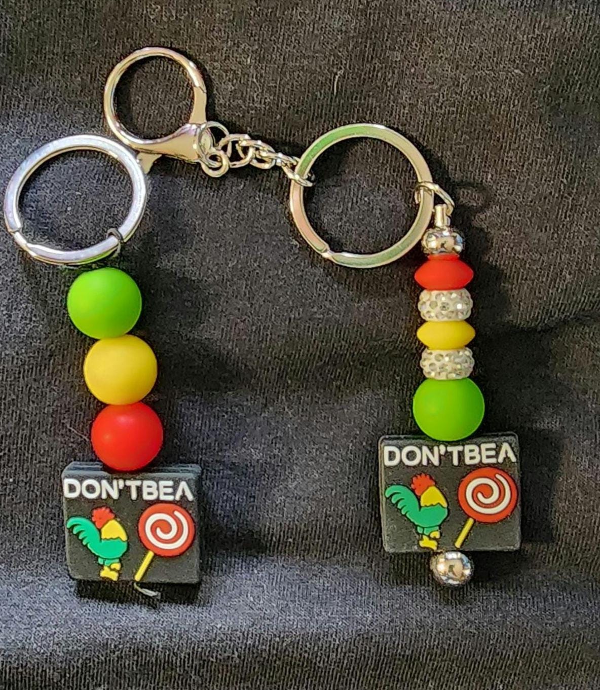 Handmade Novelty Keychain: Don't Be A C*ck Sucker