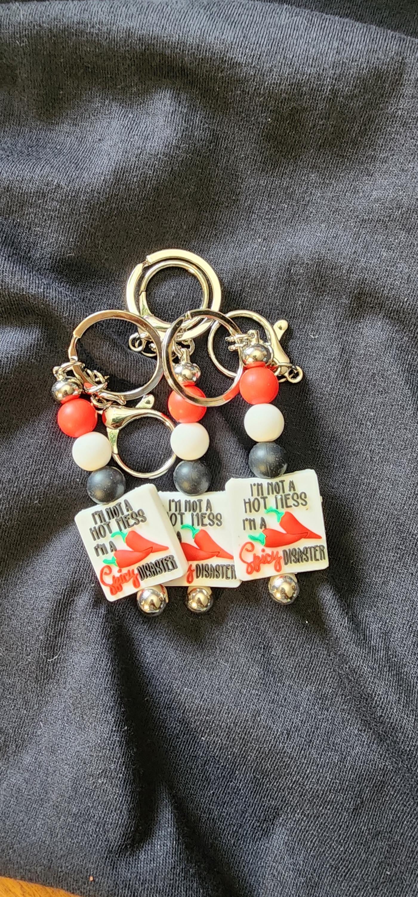 Handmade Spicy Disaster Keychain