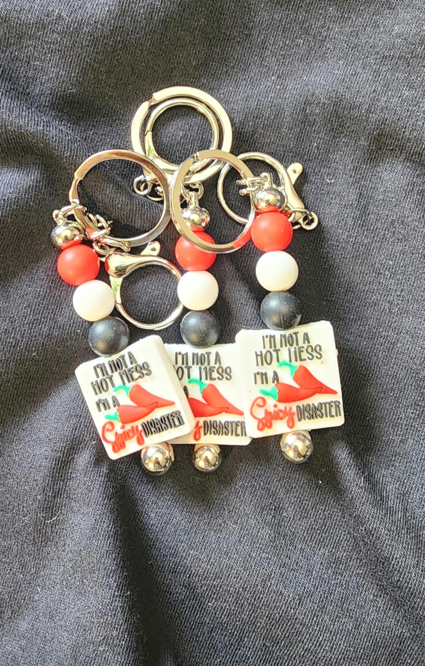 Handmade Spicy Disaster Keychain