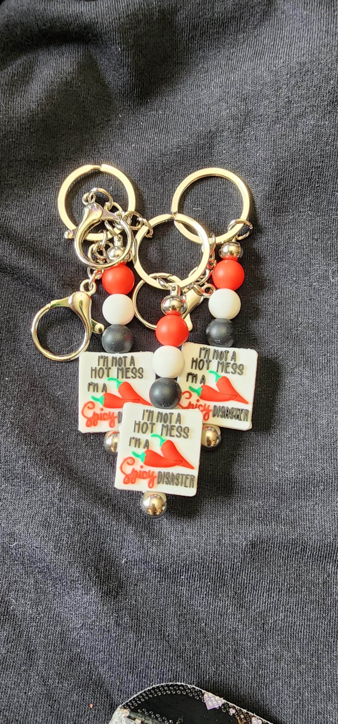 Handmade Spicy Disaster Keychain