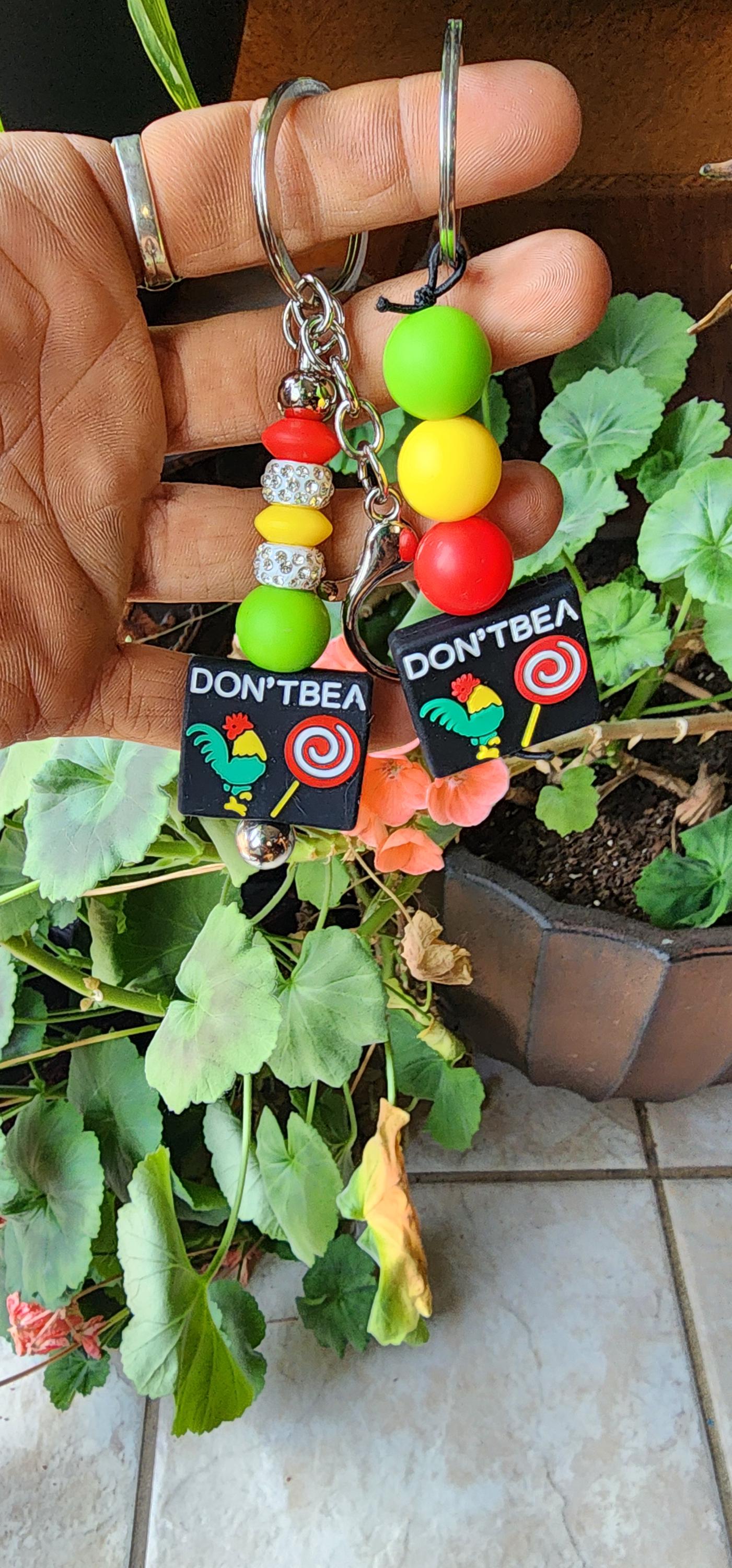 Handmade Novelty Keychain: Don't Be A C*ck Sucker