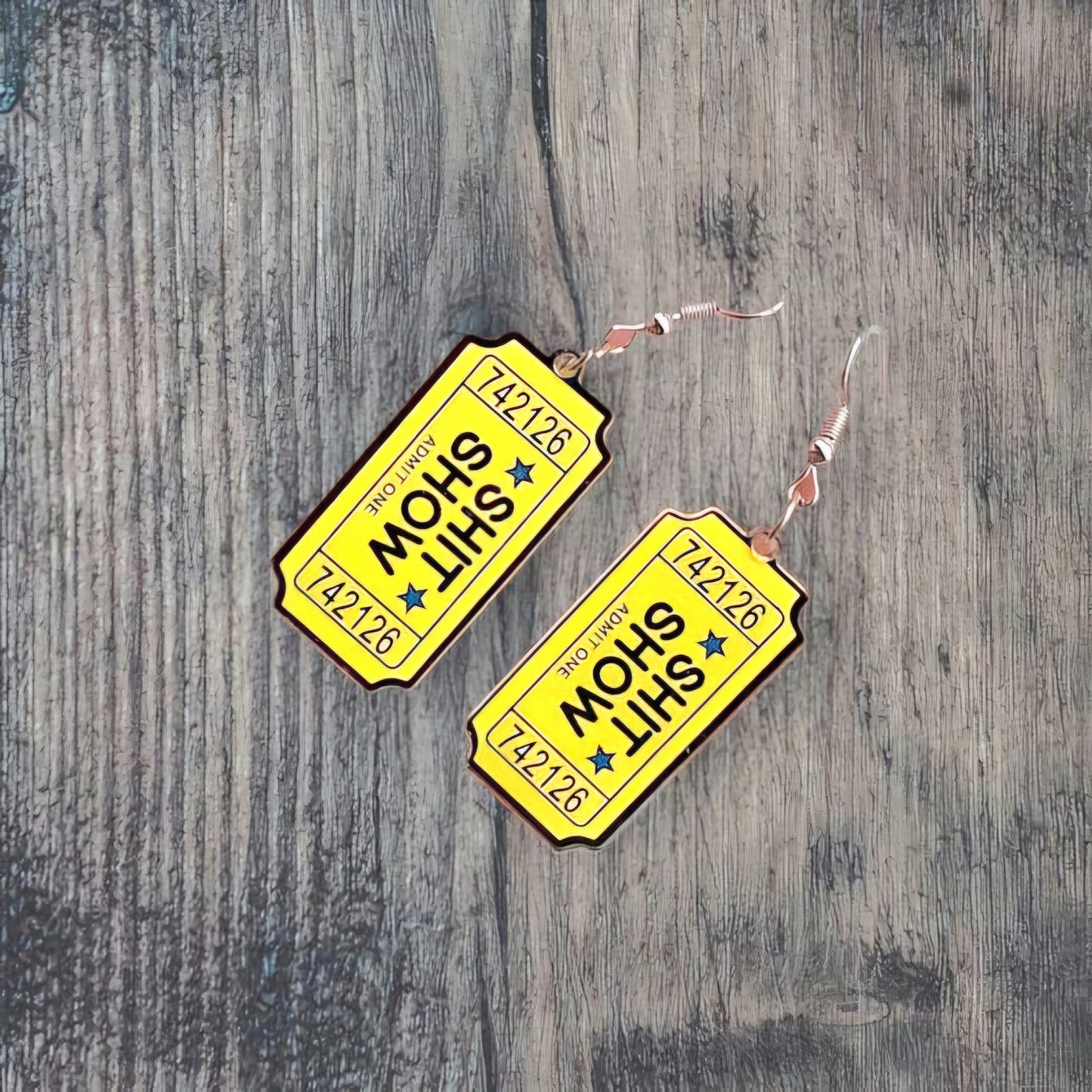 VIP Access to the Sh*t Show – Dangle Earrings for Certified Chaos Queens - Hempin' Mayhem