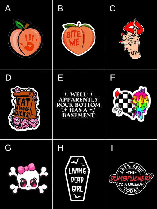 Sticker Therapy for the Mentally Unstable, Emotionally Damaged, & Hilariously Unhinged – A Chaotic Pack for People Who Cope Through Humor - Hempin' Mayhem