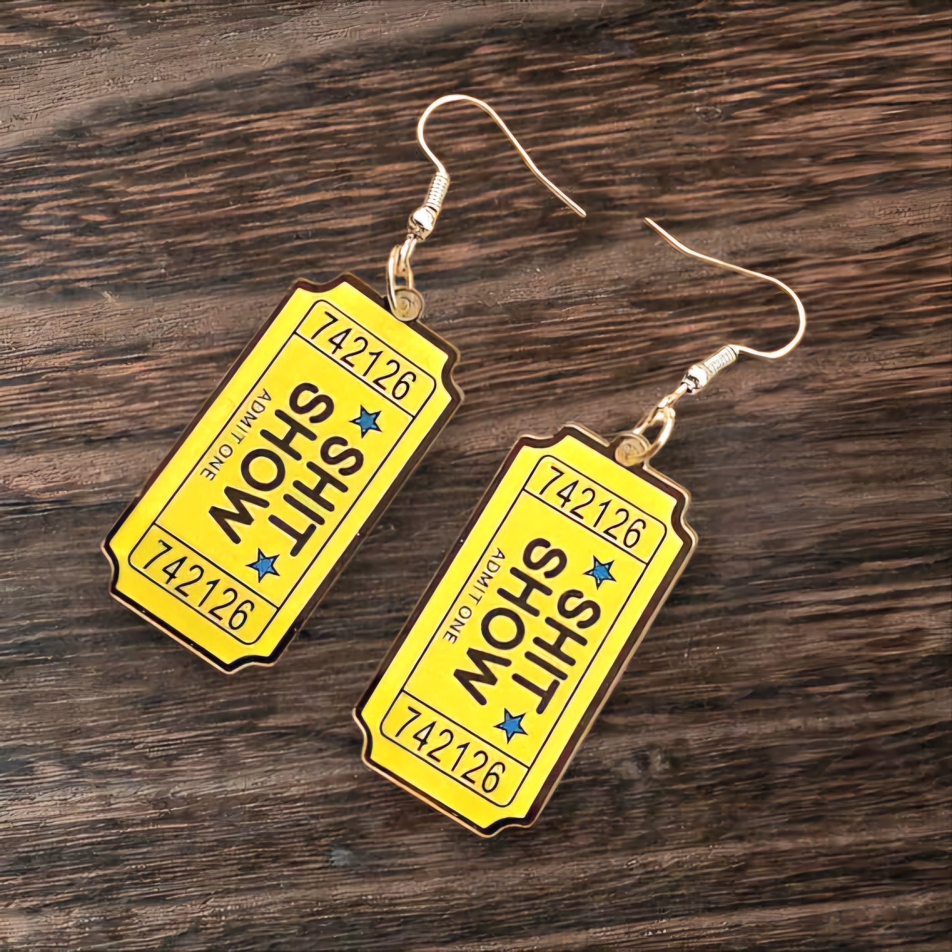 VIP Access to the Sh*t Show – Dangle Earrings for Certified Chaos Queens - Hempin' Mayhem