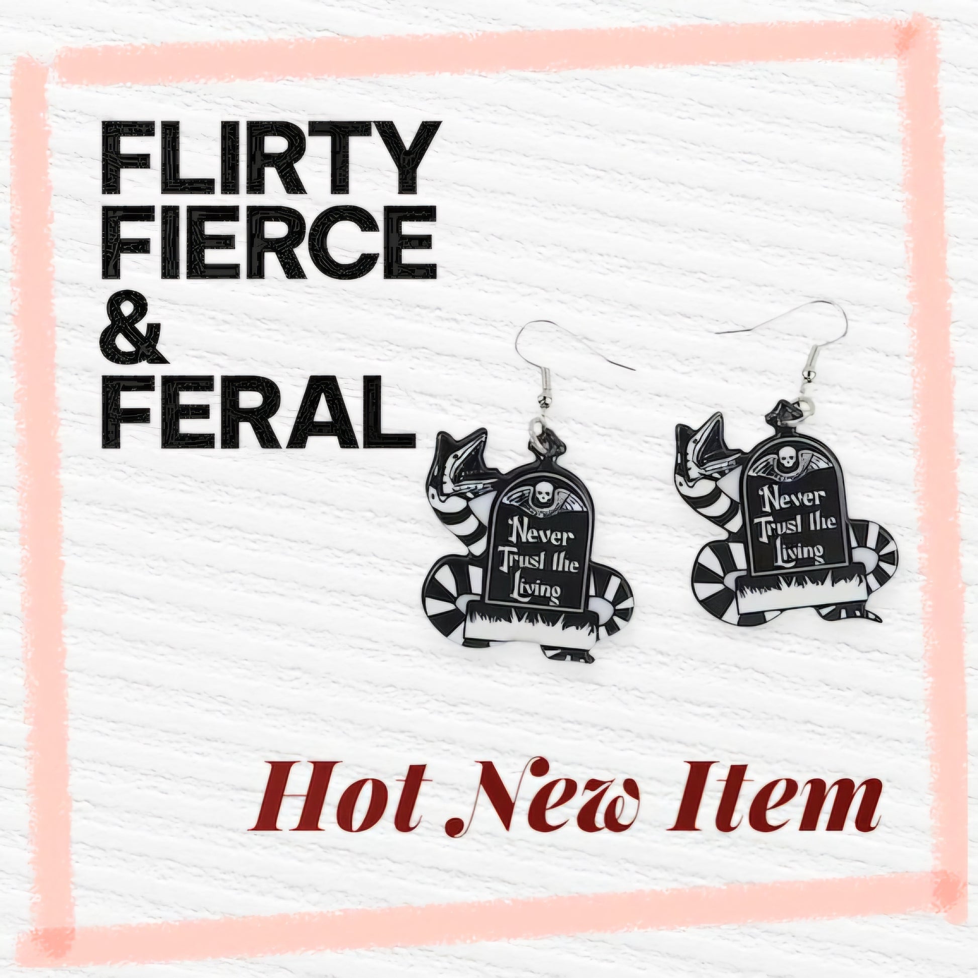 Afterlife Approved – Tombstone Dangle Earrings for the Certified Spooky Babe Who Haunts with Style - Hempin' Mayhem