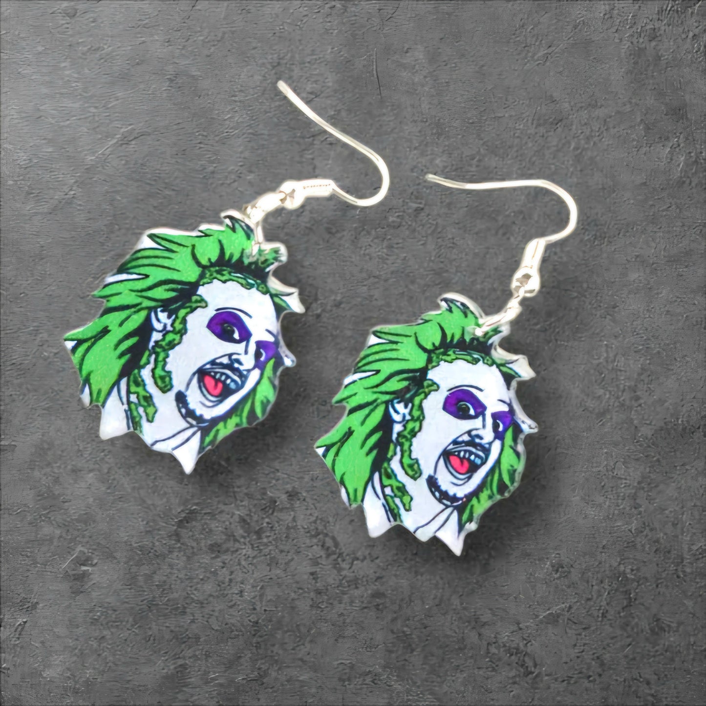 Ghost with the Most Earrings – Beetlejuice Face Dangles for the Strange & Unusual - Hempin' Mayhem