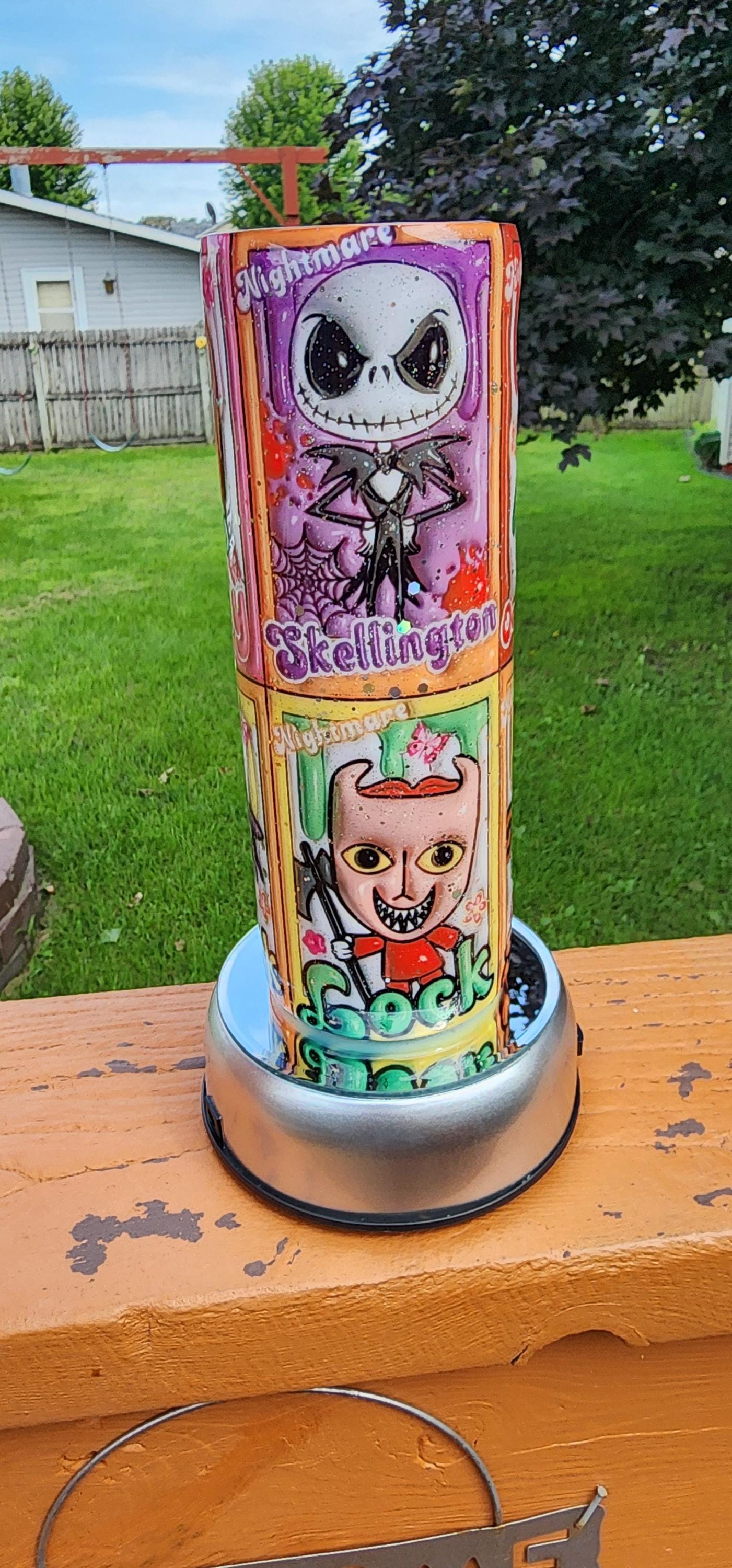 3D Nightmare Before Christmas 20oz Epoxy Tumbler