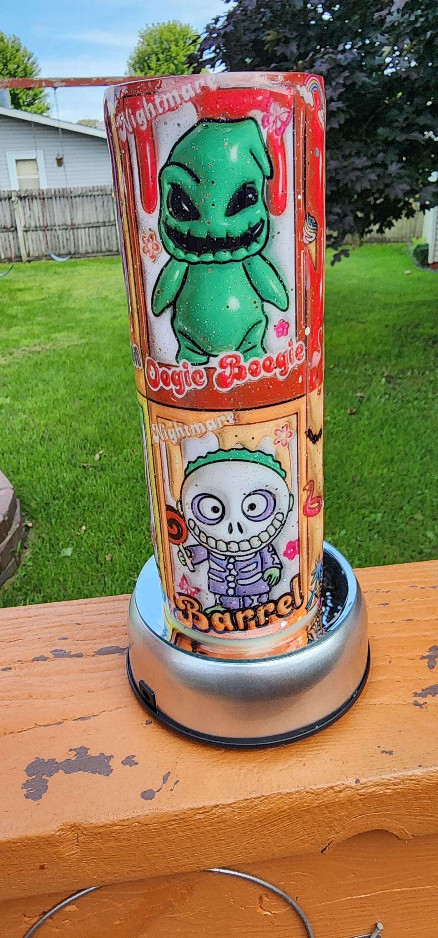 3D Nightmare Before Christmas 20oz Epoxy Tumbler