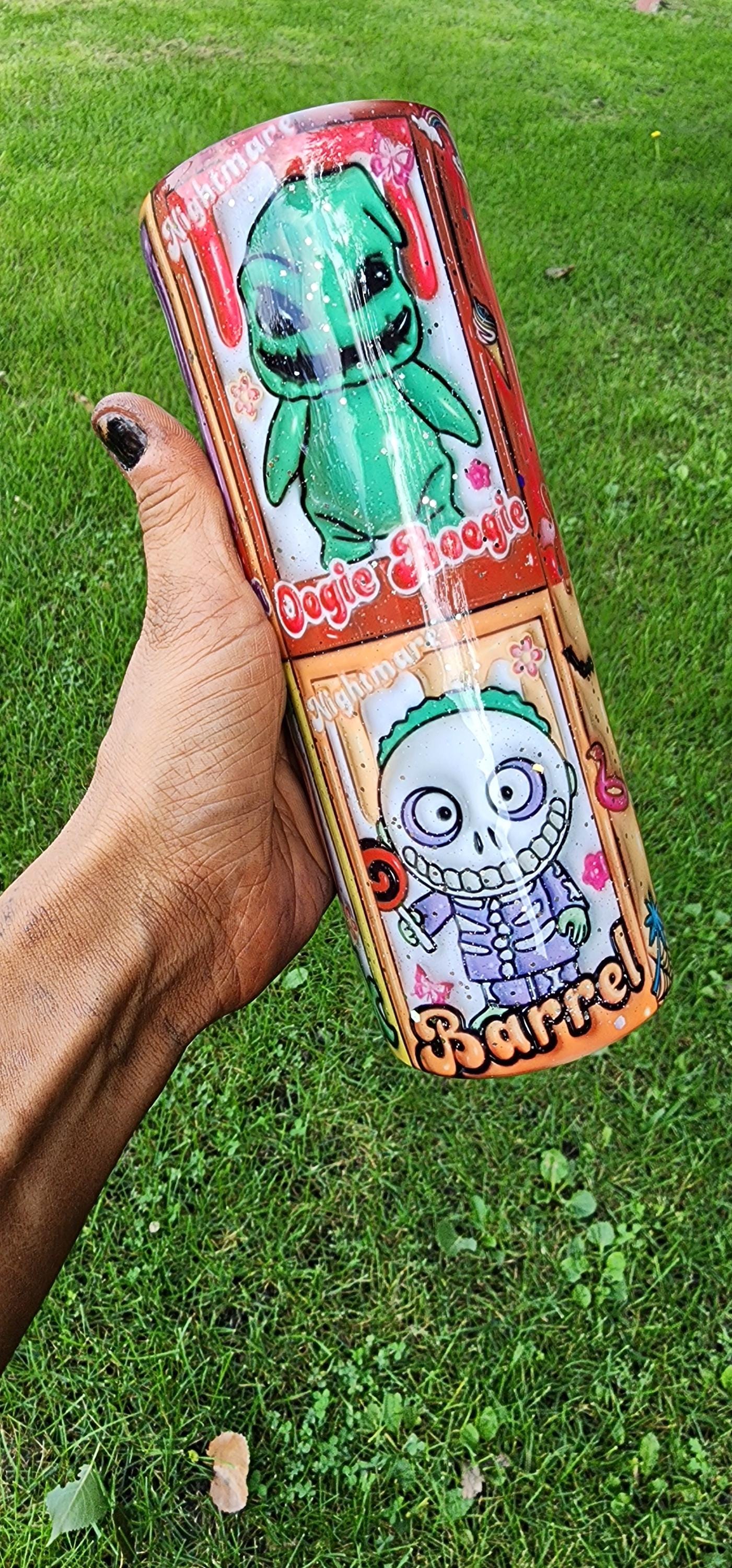 3D Nightmare Before Christmas 20oz Epoxy Tumbler