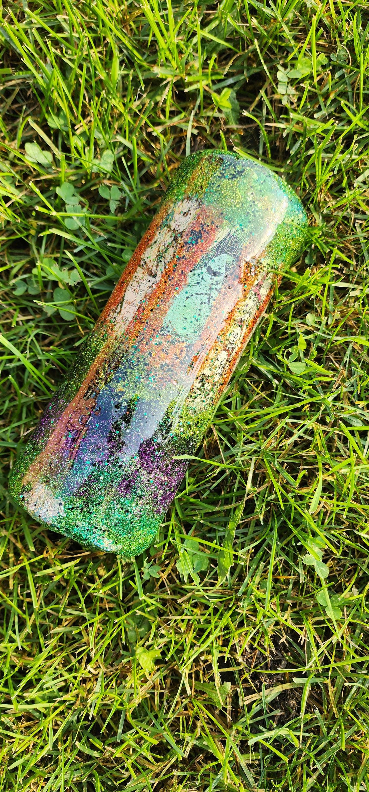Nightmare Before Christmas Glitter Tumbler: Handmade Epoxy Stainless Steel Cup