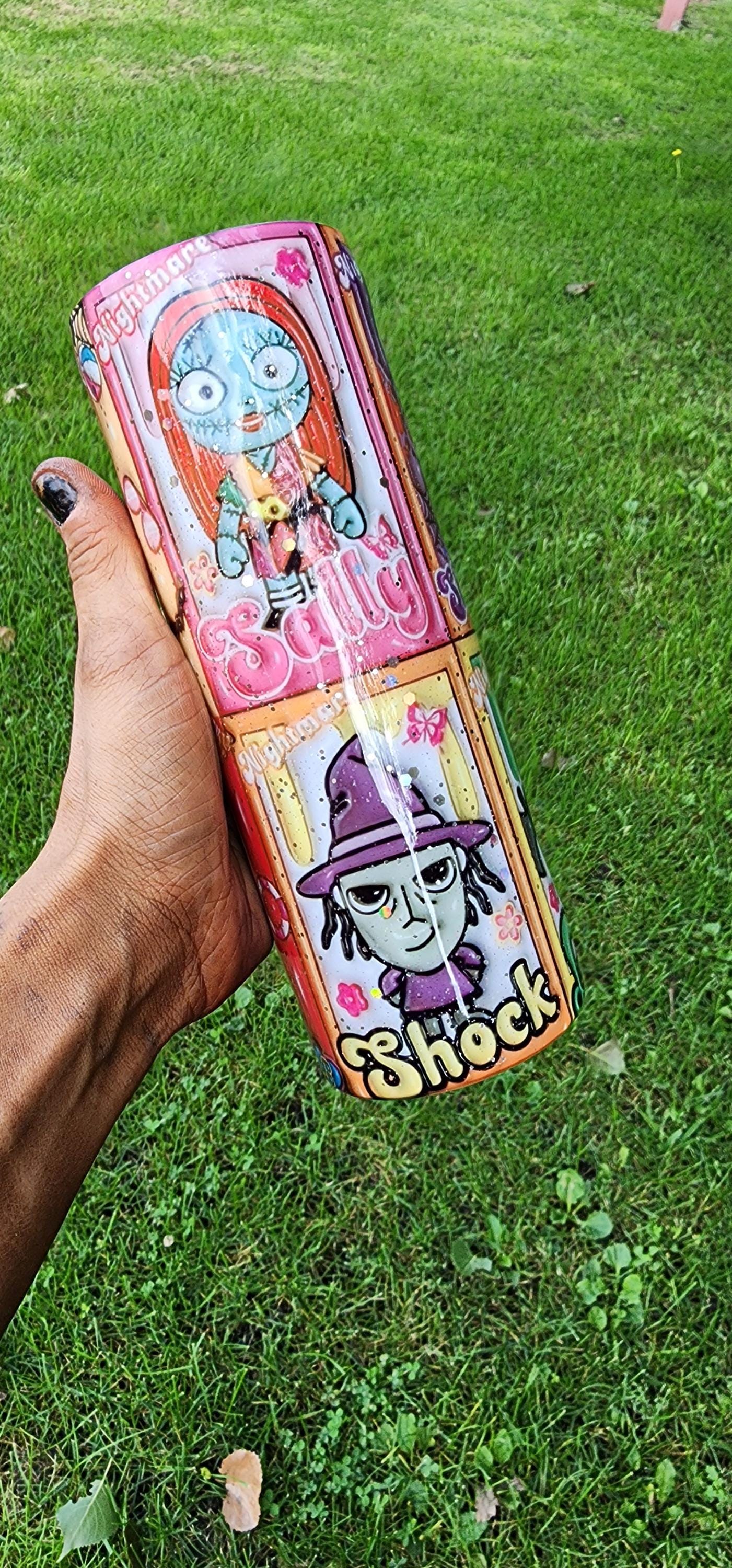 3D Nightmare Before Christmas 20oz Epoxy Tumbler