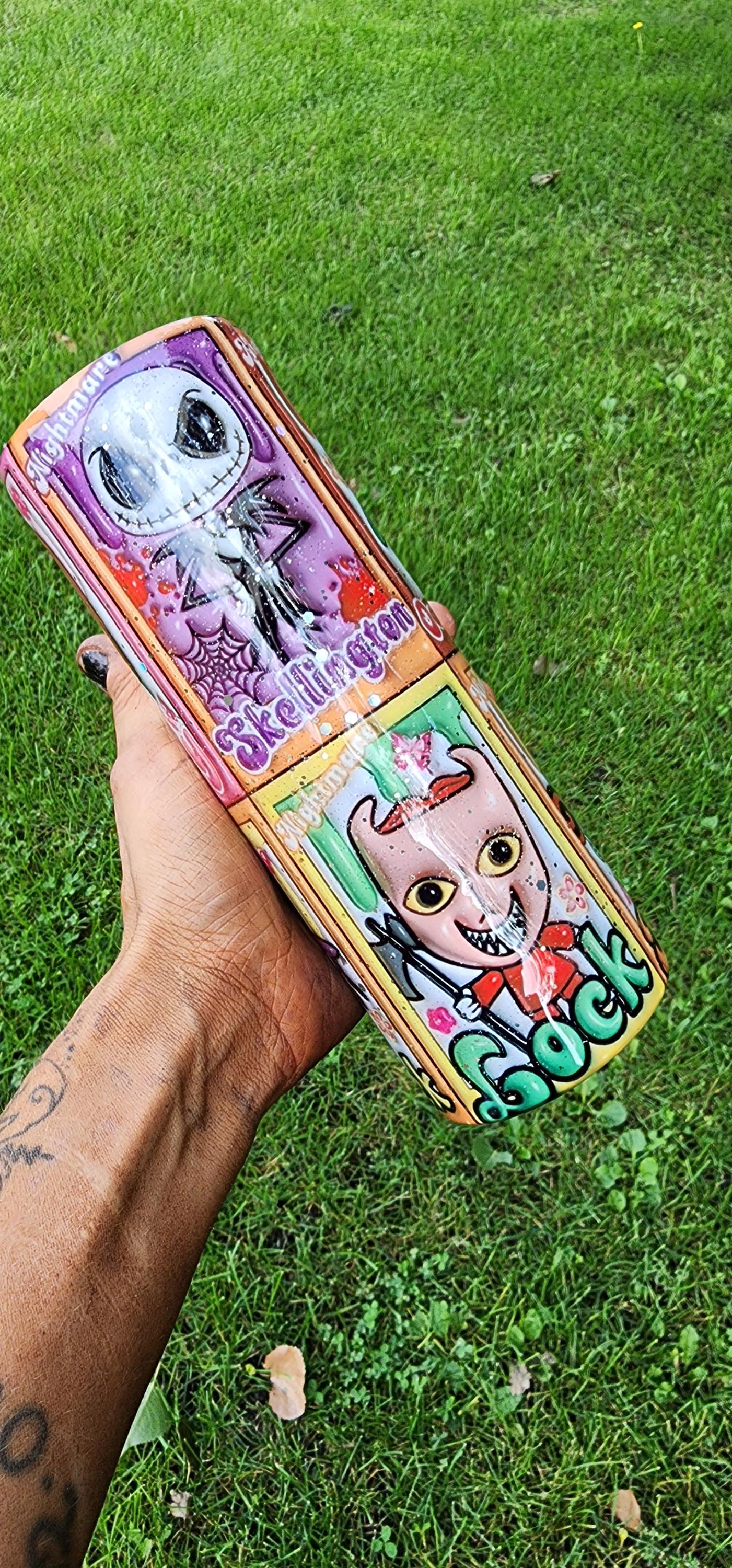3D Nightmare Before Christmas 20oz Epoxy Tumbler