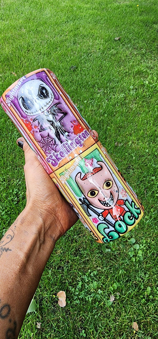3D Nightmare Before Christmas 20oz Epoxy Tumbler