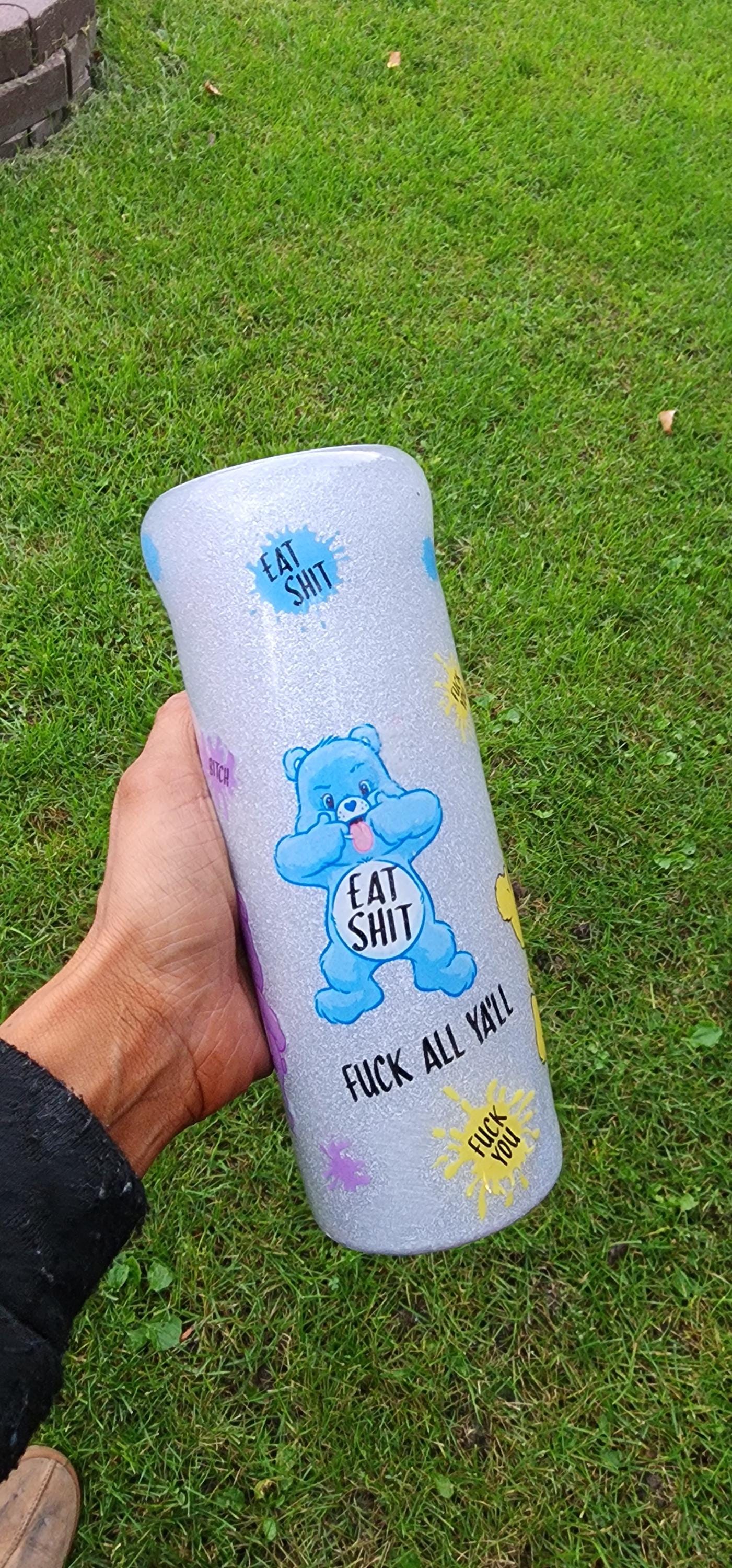 Swear Bears Glitter Tumbler: Funny Adult Insulated Cup