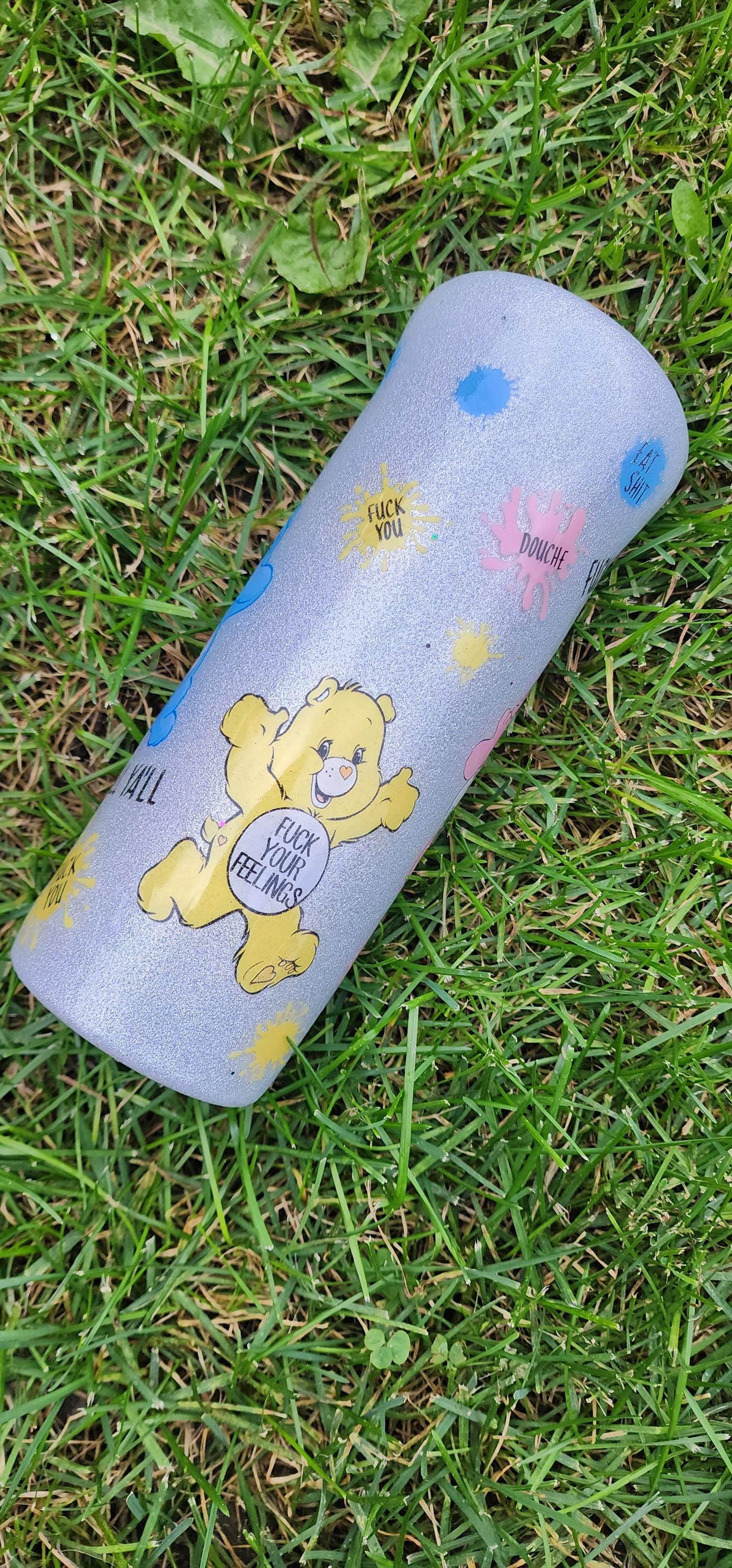 Swear Bears Glitter Tumbler: 20oz Stainless Steel Funny Drinkware