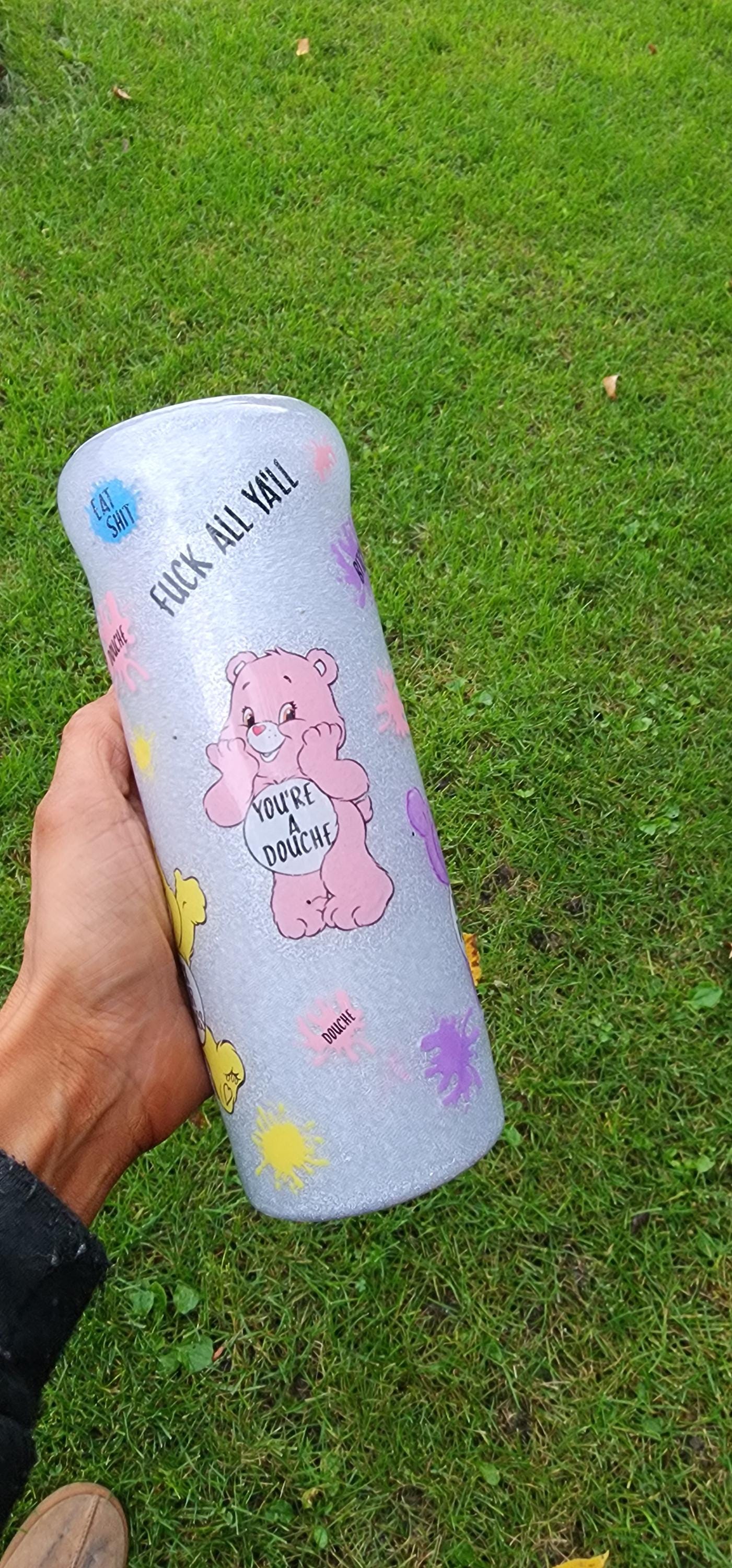 Swear Bears Glitter Tumbler: Funny Adult Insulated Cup