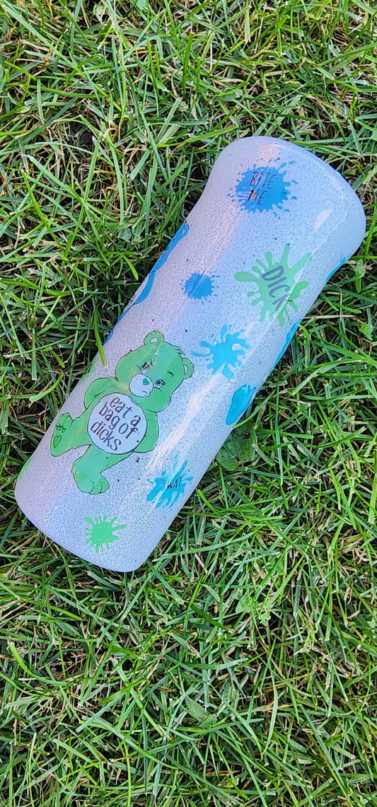 Swear Bears Glitter Tumbler: Funny Adult Insulated Cup
