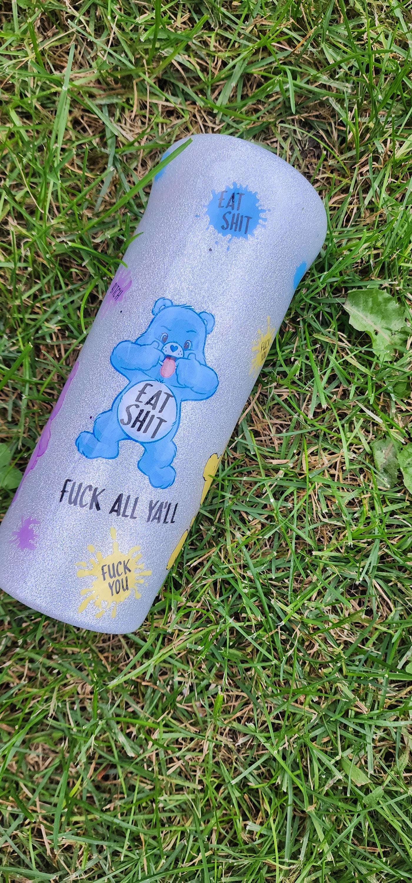 Swear Bears Glitter Tumbler: 20oz Stainless Steel Funny Drinkware