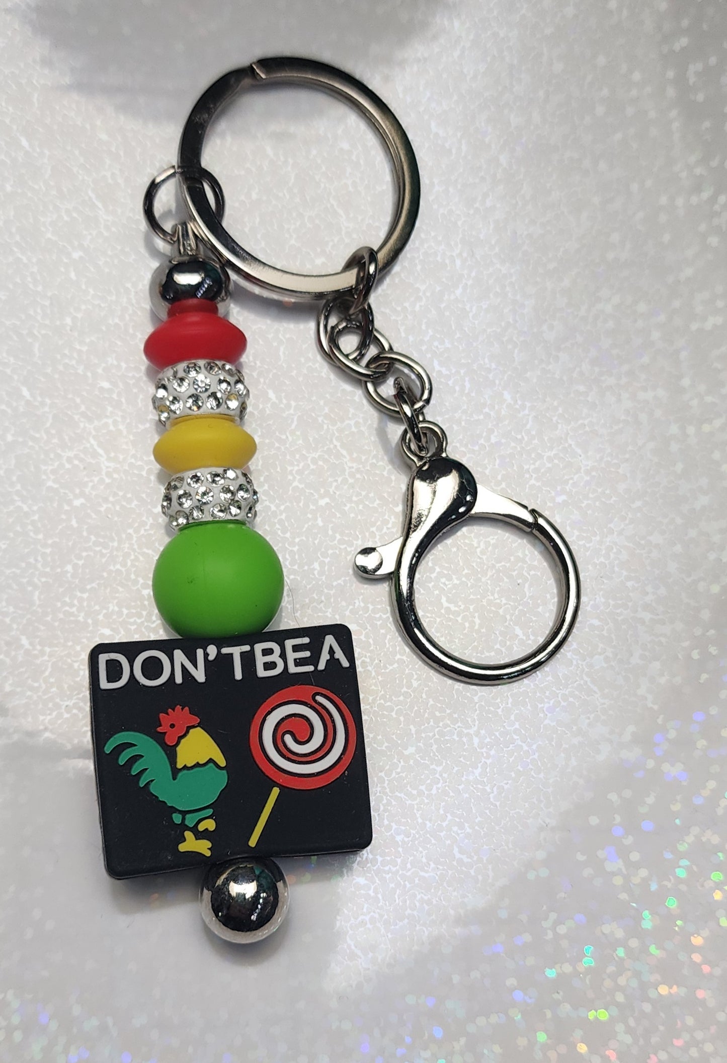 Handmade Novelty Keychain: Don't Be A C*ck Sucker
