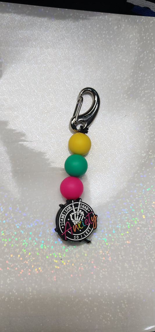 Title:
I Came I Saw I Had Anxiety Keychain – Funny Quote Keyring, Stress Relief Gift for Men & Women, Mental Health Humor, Handmade