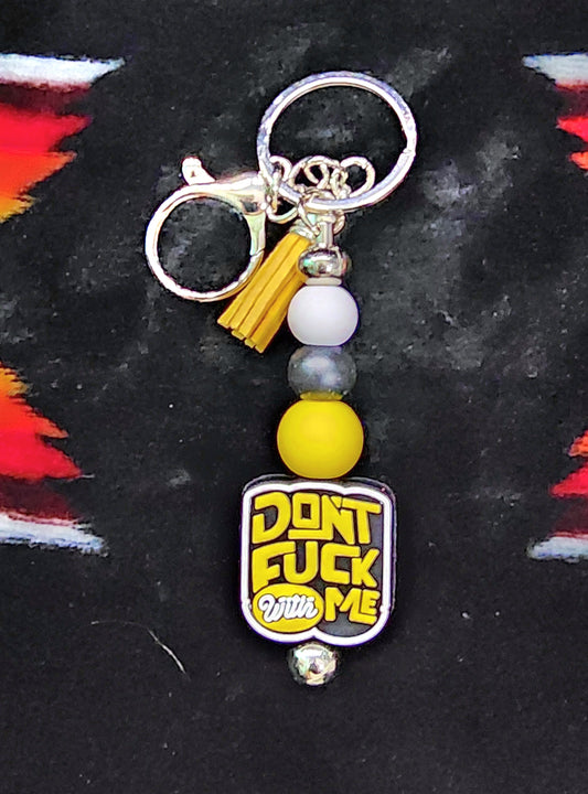 Beaded Keychain: Don't F*ck With Me