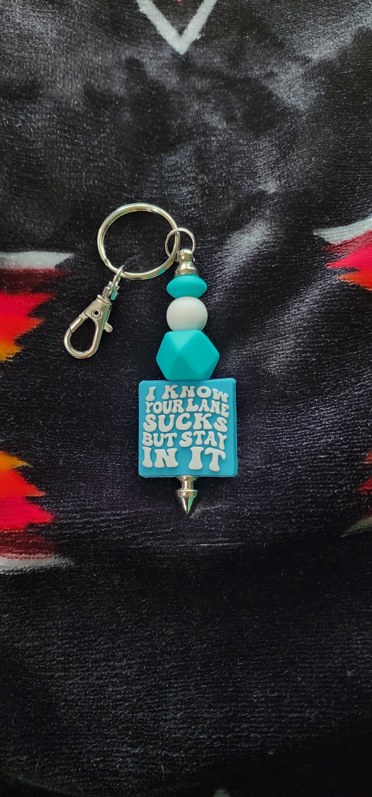 Handmade 'I Know Your Lane Sucks' Keychain