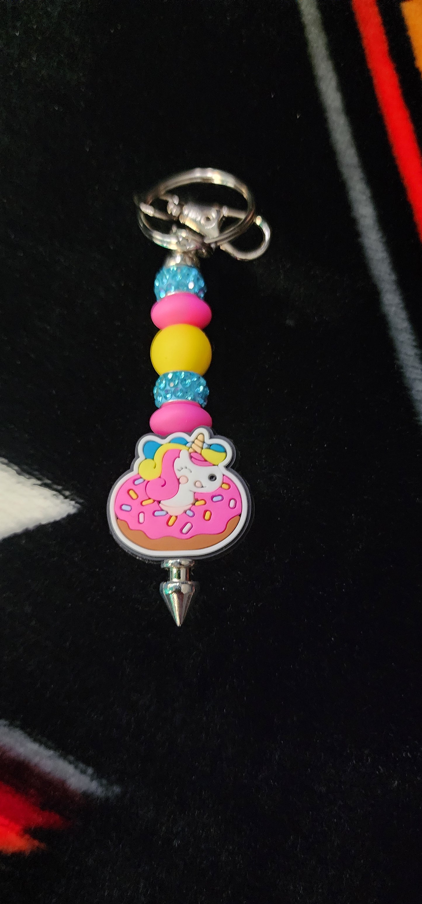Handmade Donut Unicorn Keychain - Hempin' Mayhem