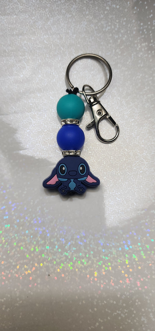 Handmade Dory Keychain: Beaded Character Keyring