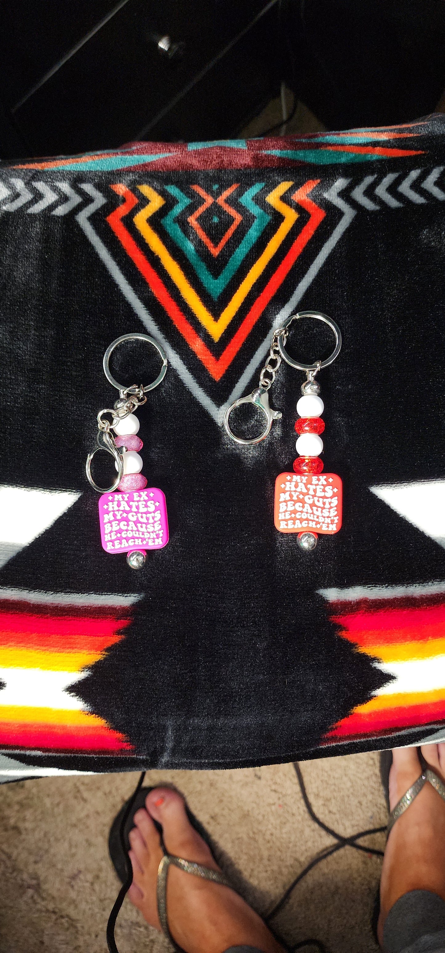 Handmade 'My Ex Hates My Guts' Keychain