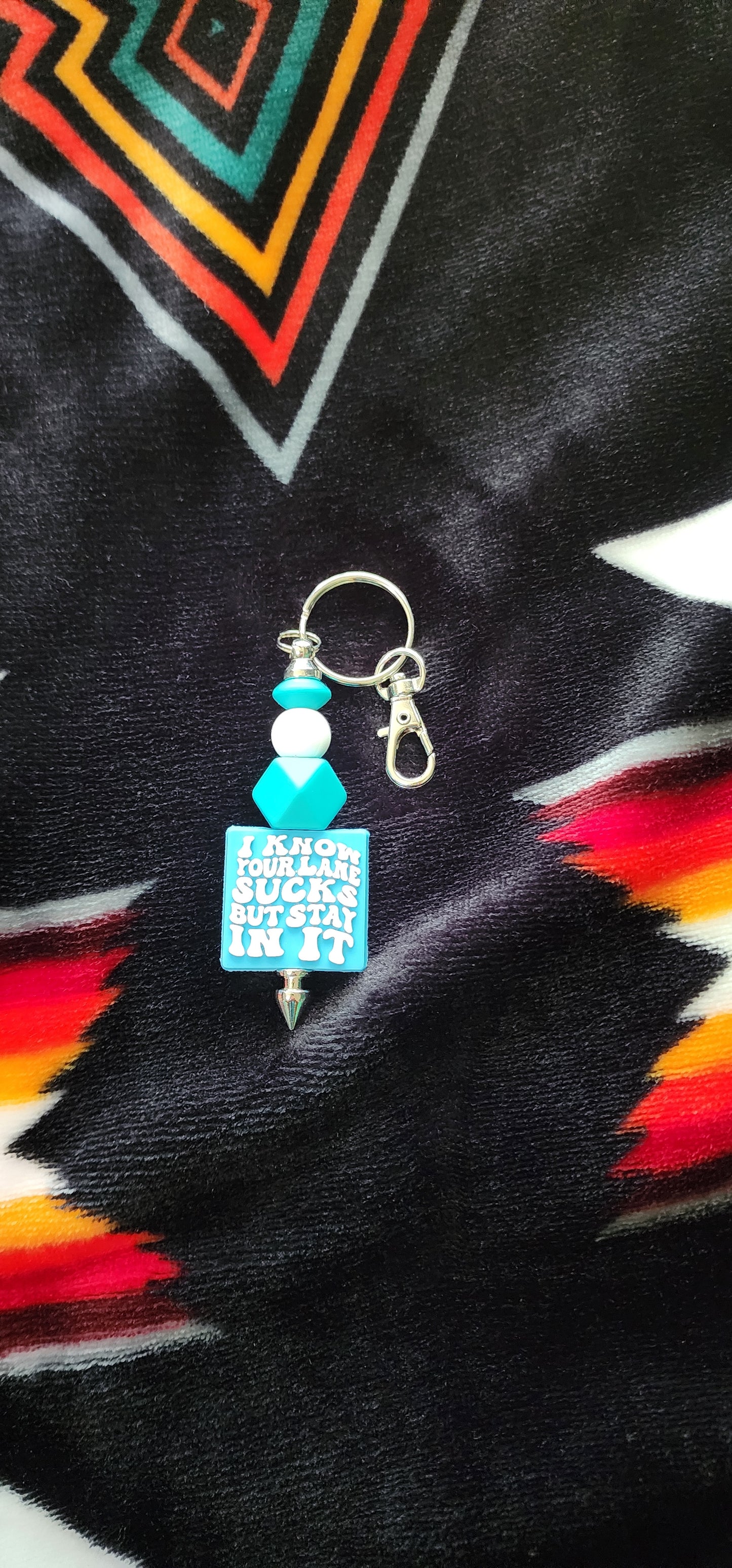 Handmade 'I Know Your Lane Sucks' Keychain