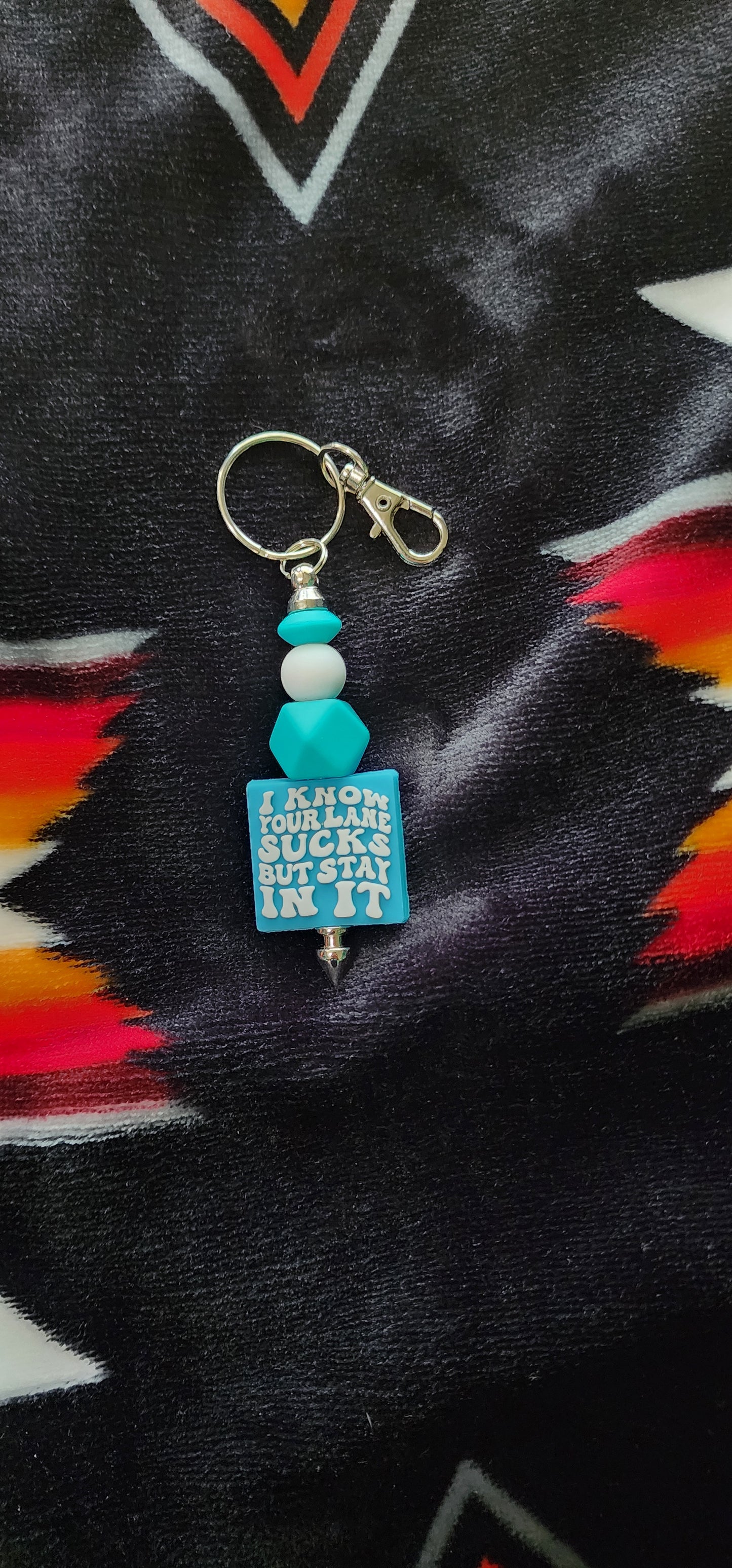 Handmade 'I Know Your Lane Sucks' Keychain