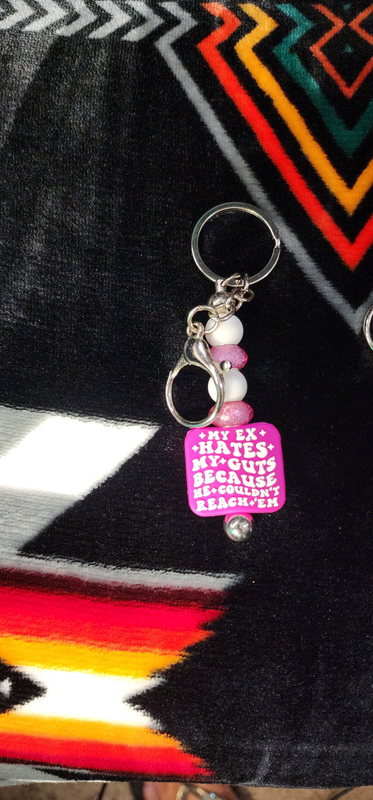 Handmade 'My Ex Hates My Guts' Keychain