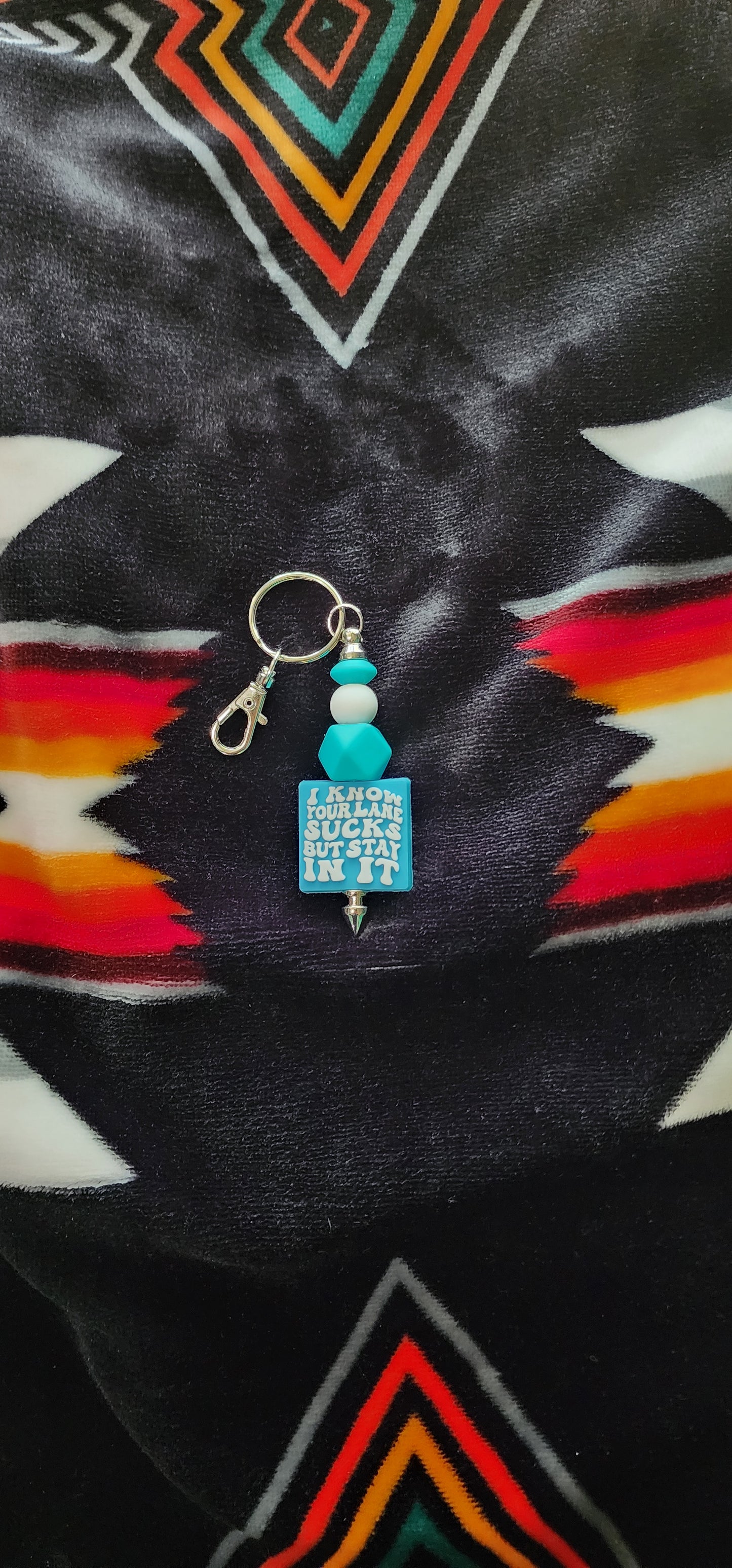 Handmade 'I Know Your Lane Sucks' Keychain
