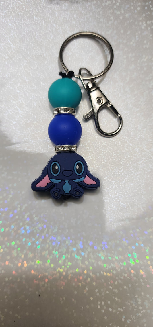 Handmade Dory Keychain: Beaded Character Keyring