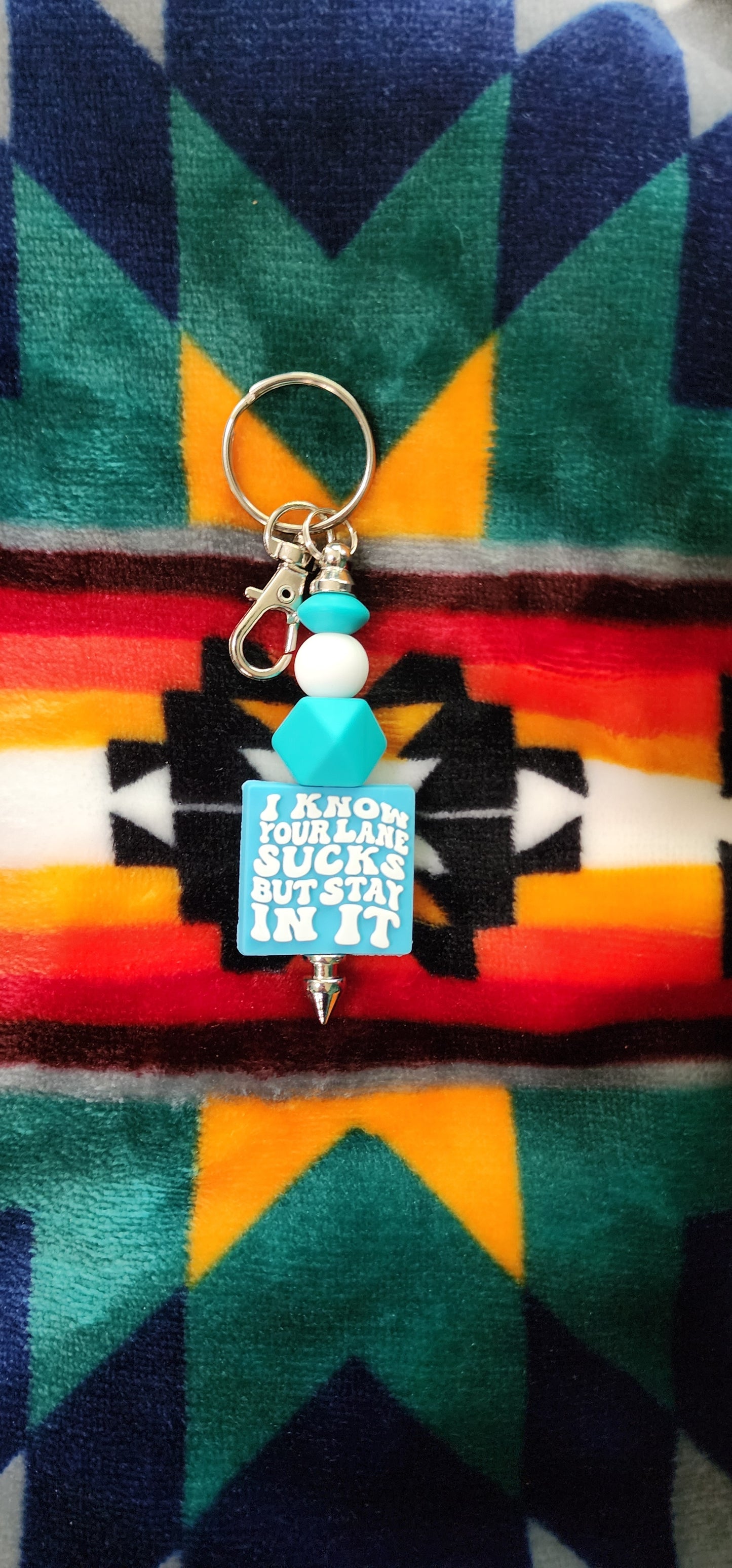 Handmade 'I Know Your Lane Sucks' Keychain