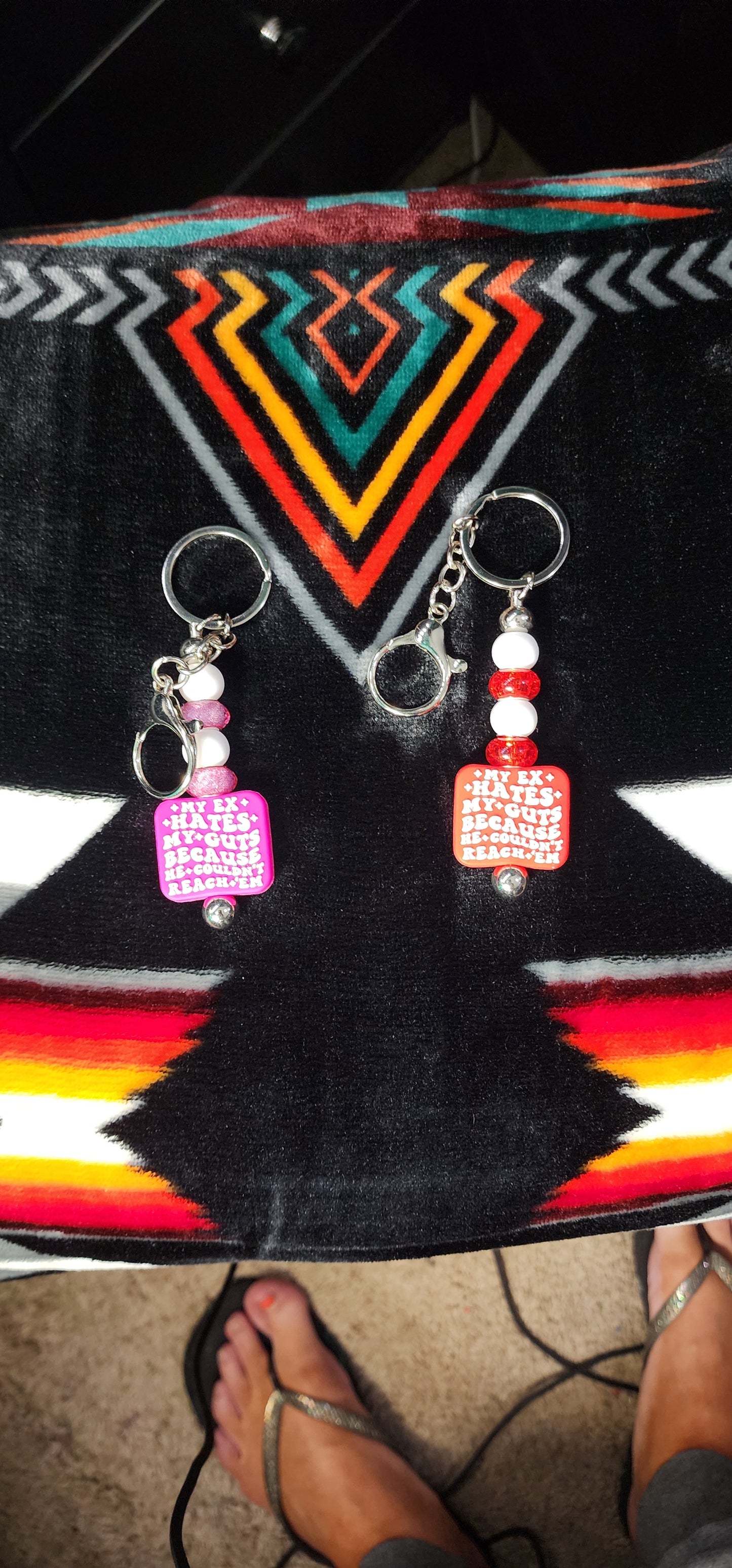 Handmade 'My Ex Hates My Guts' Keychain